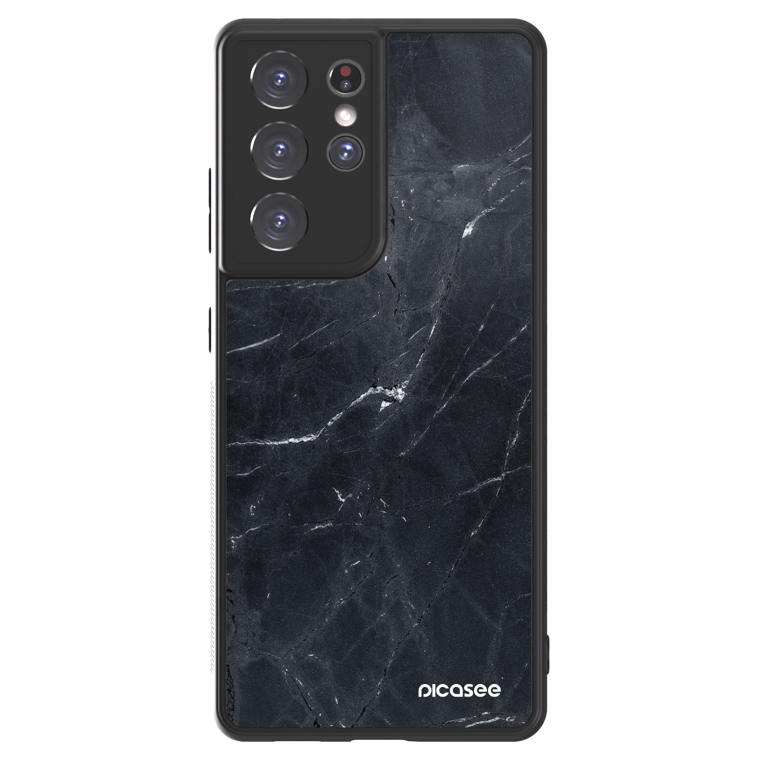 Picasee ULTIMATE CASE za Samsung Galaxy S21 Ultra 5G G998B - Black marble