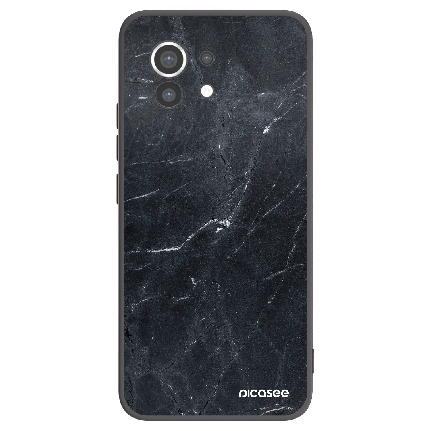 Picasee silikonski črni ovitek za Xiaomi Mi 11 - Black marble