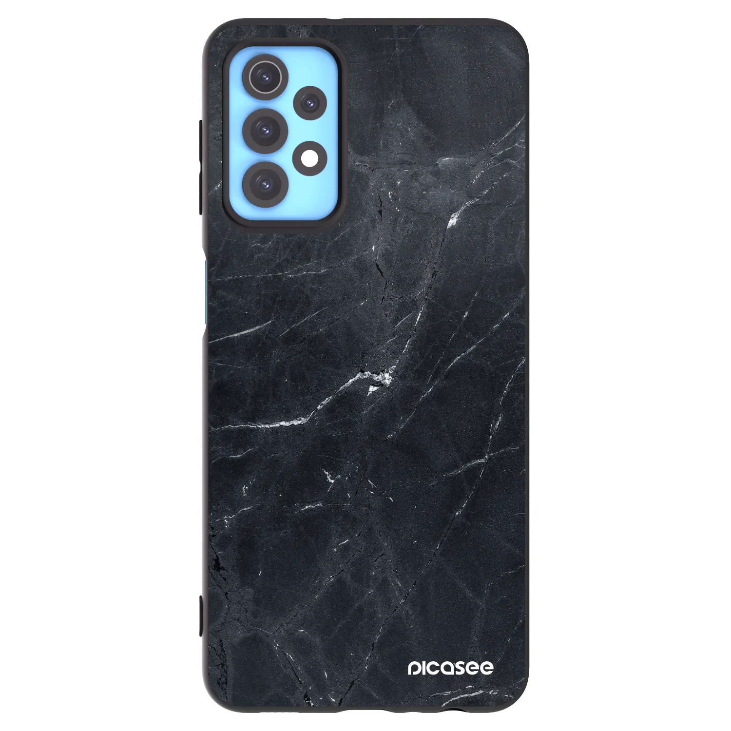 Picasee silikonski črni ovitek za Samsung Galaxy A32 4G SM-A325F - Black marble