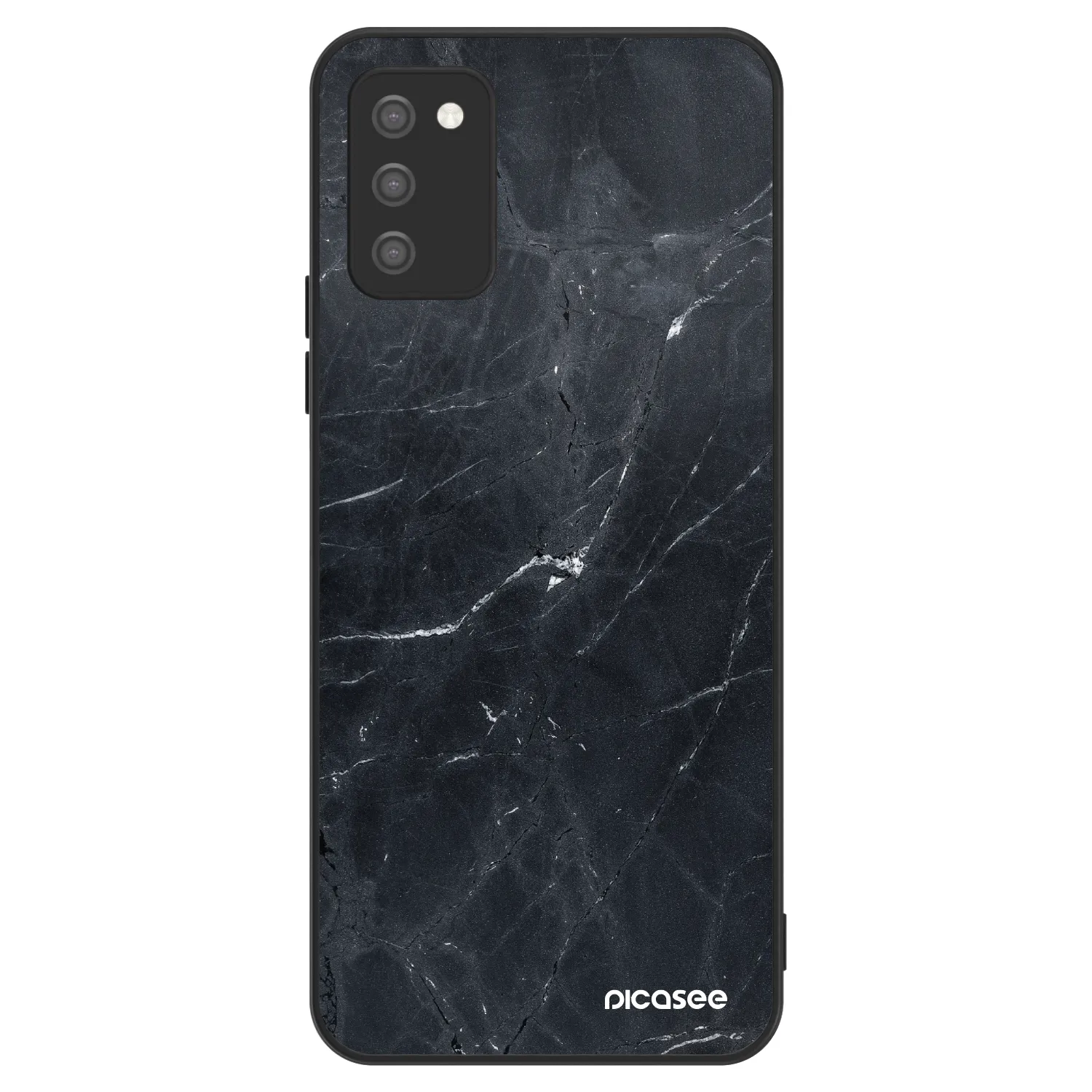 Picasee ULTIMATE CASE za Samsung Galaxy A02s A025G - Black marble