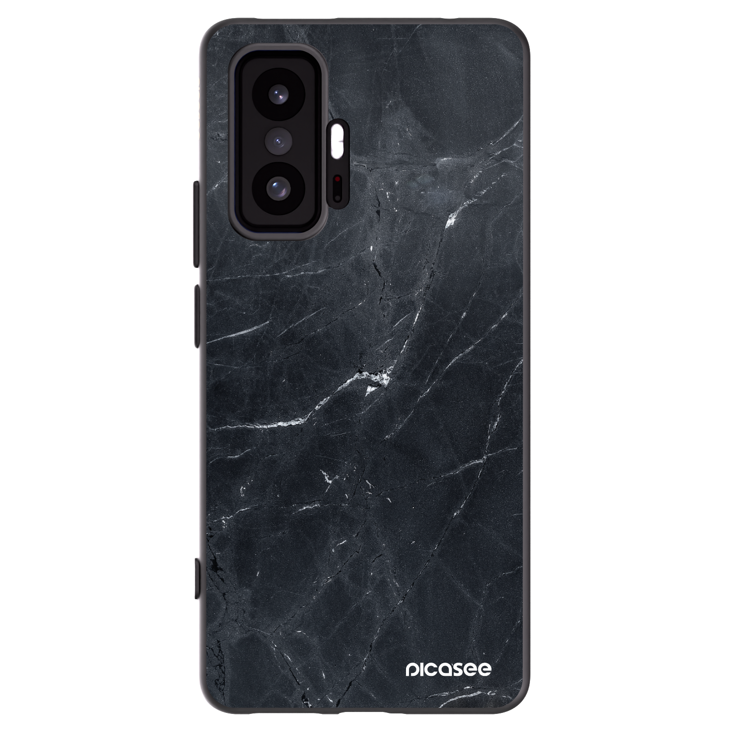 Picasee silikonski črni ovitek za Xiaomi 11T - Black marble
