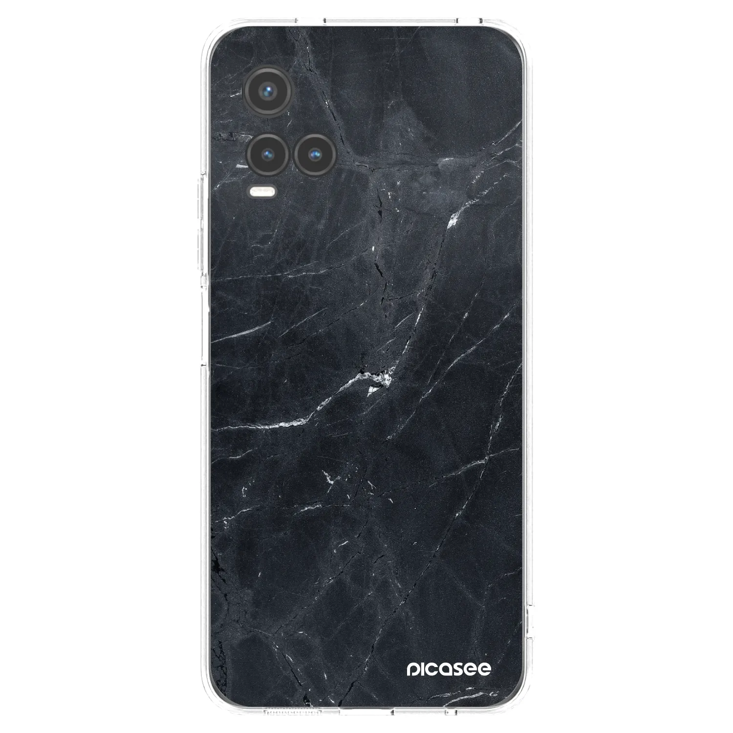 Picasee silikonski prozorni ovitek za Vivo Y33s - Black marble