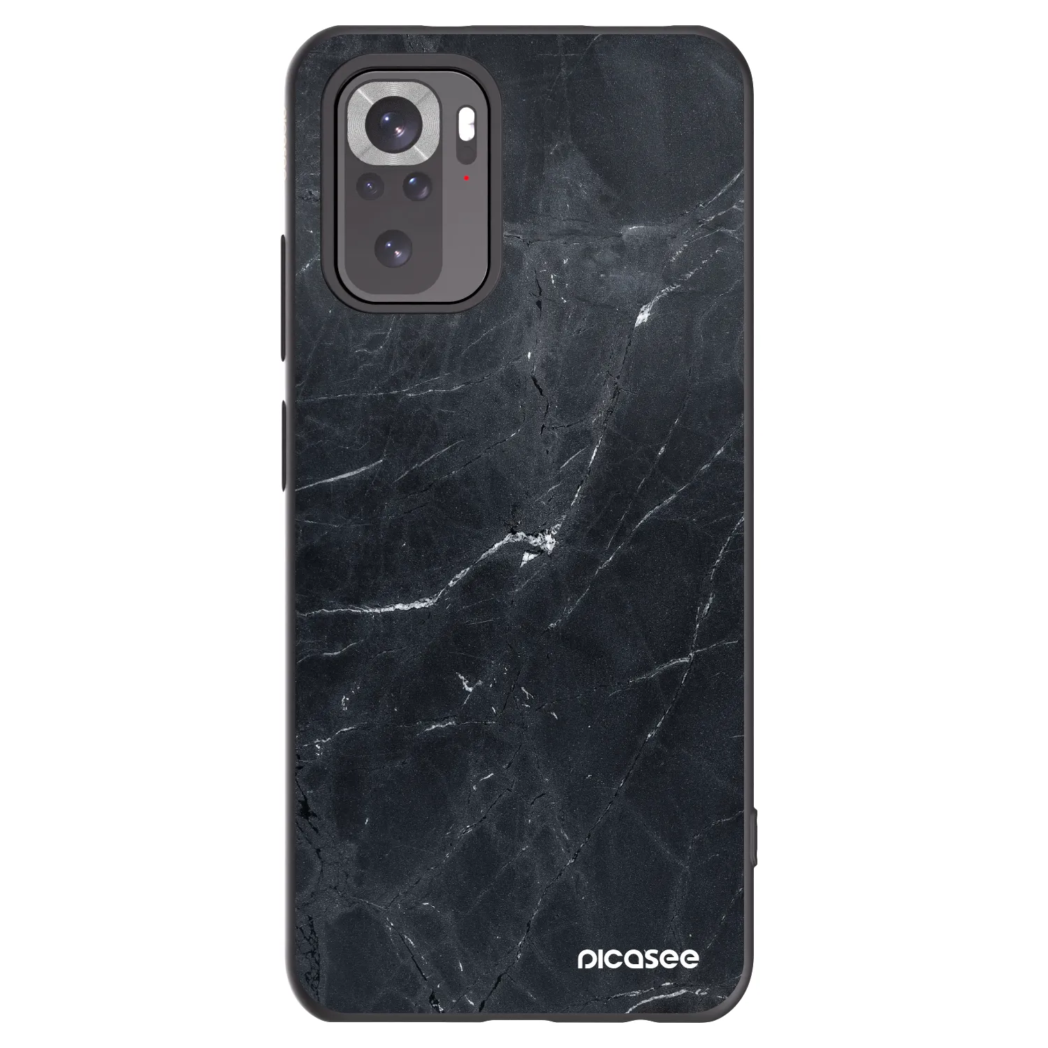 Picasee silikonski črni ovitek za Xiaomi Redmi Note 11S 4G - Black marble