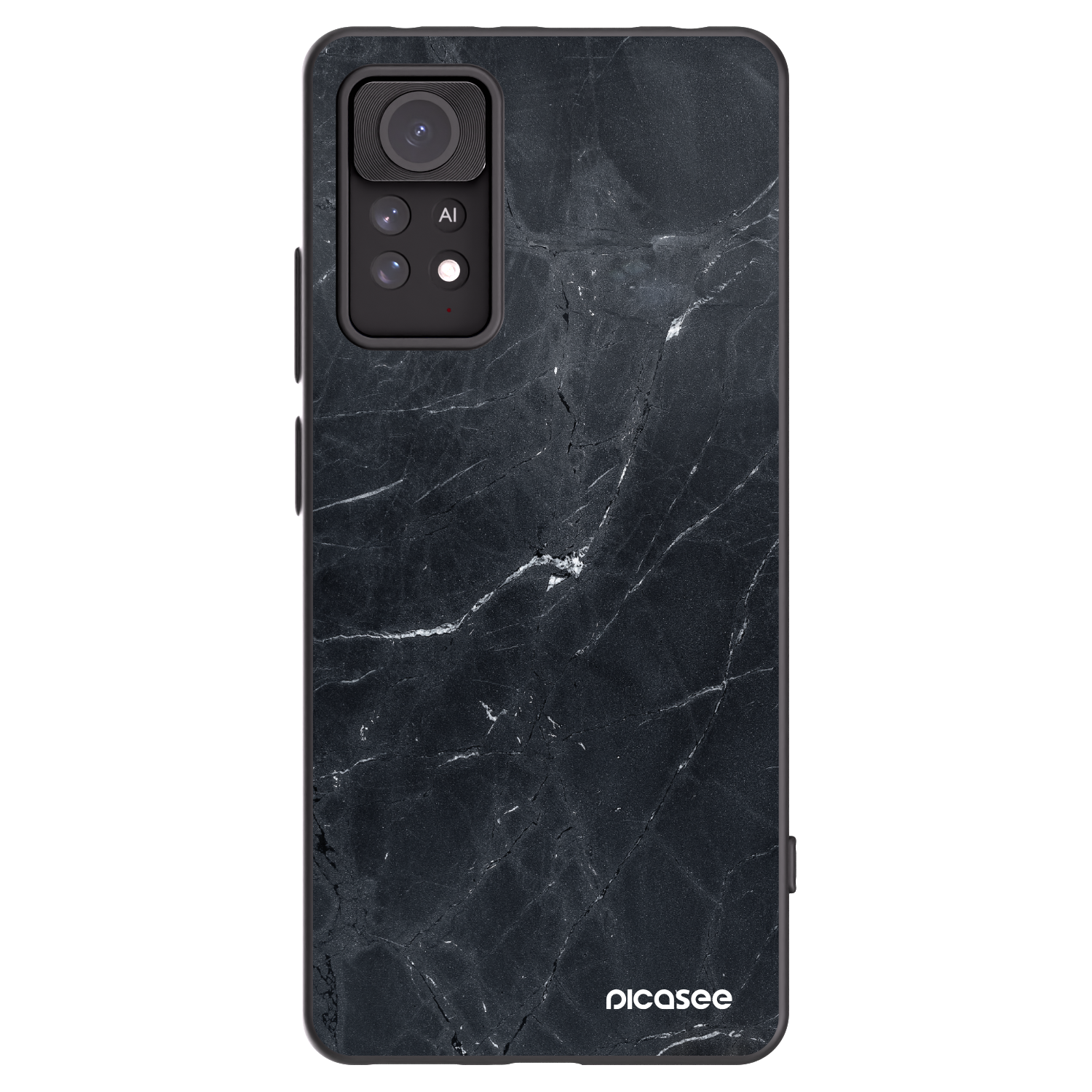 Picasee silikonski črni ovitek za Xiaomi Redmi Note 11 Pro 5G - Black marble