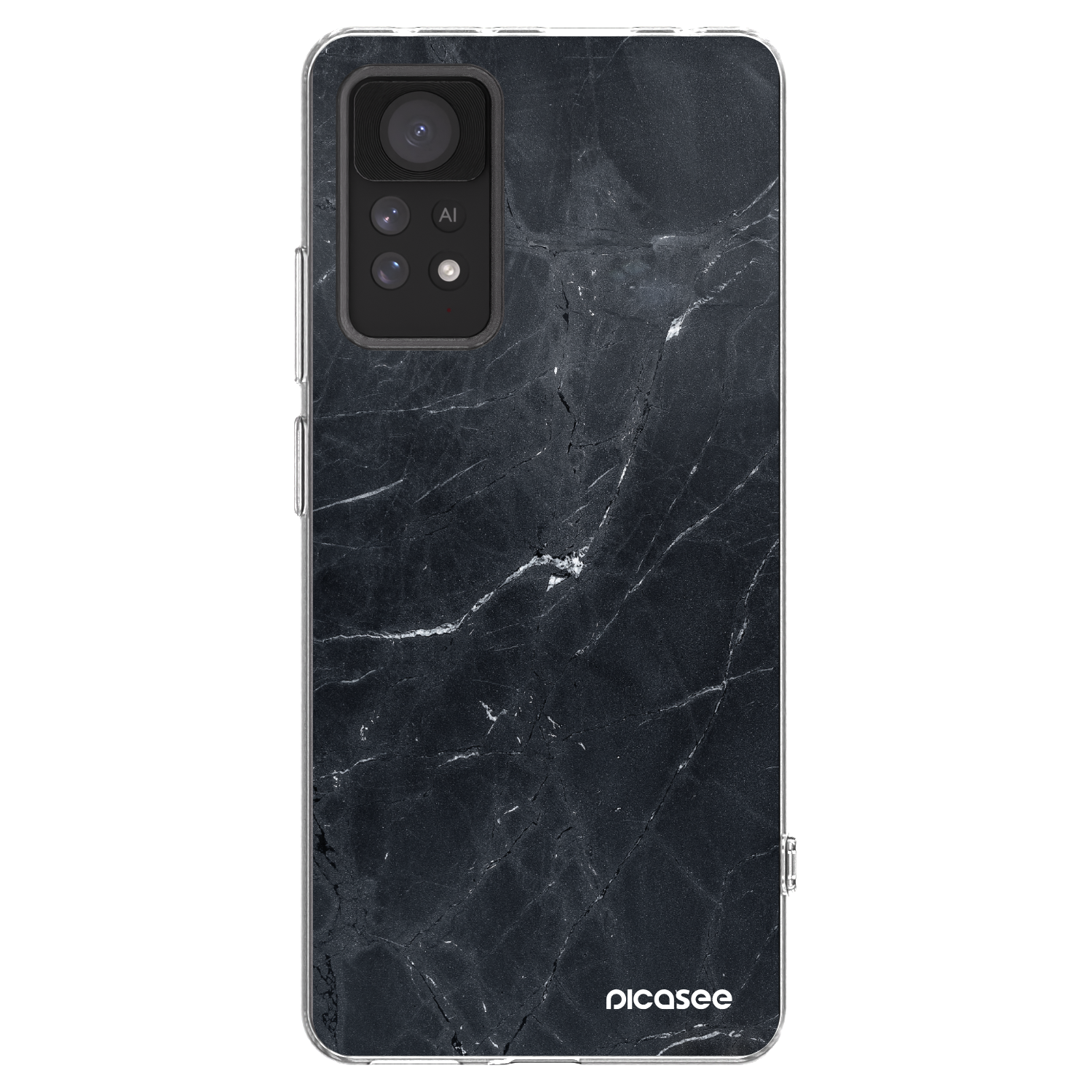 Picasee silikonski prozorni ovitek za Xiaomi Redmi Note 11 Pro 5G - Black marble