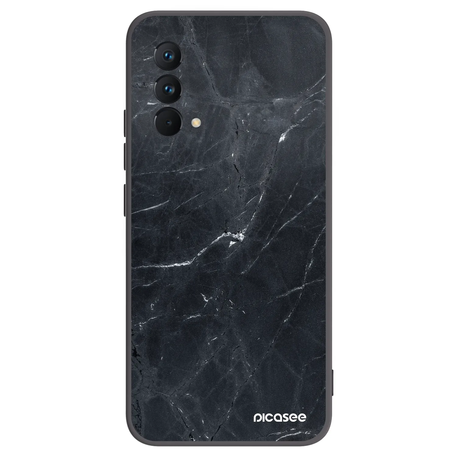 Picasee silikonski črni ovitek za Realme GT Master Edition 5G - Black marble