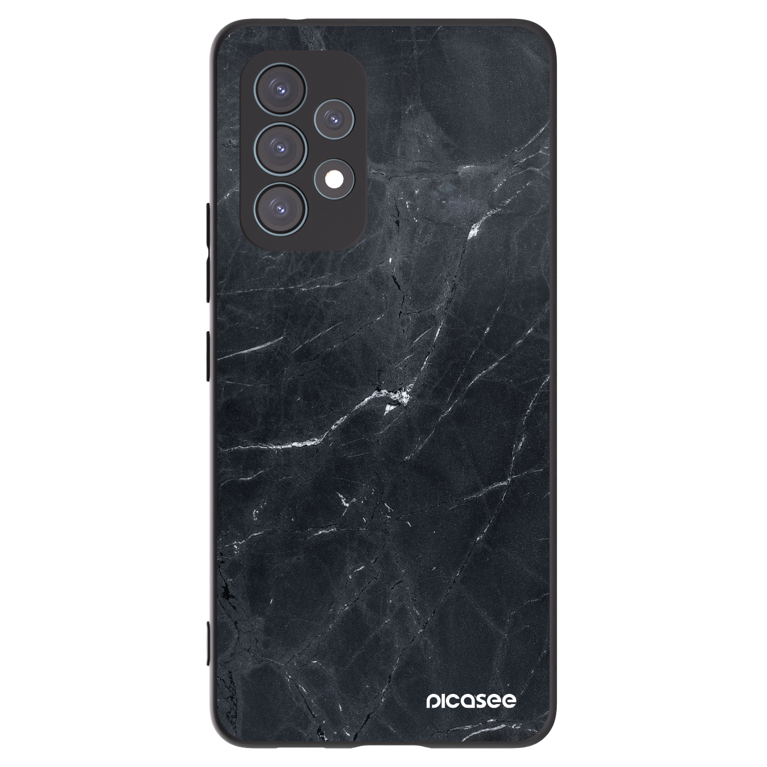 Picasee silikonski črni ovitek za Samsung Galaxy A53 5G A536 - Black marble