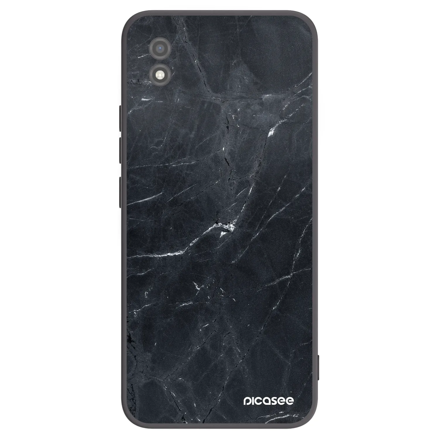 Picasee silikonski črni ovitek za Realme C11 (2021) - Black marble