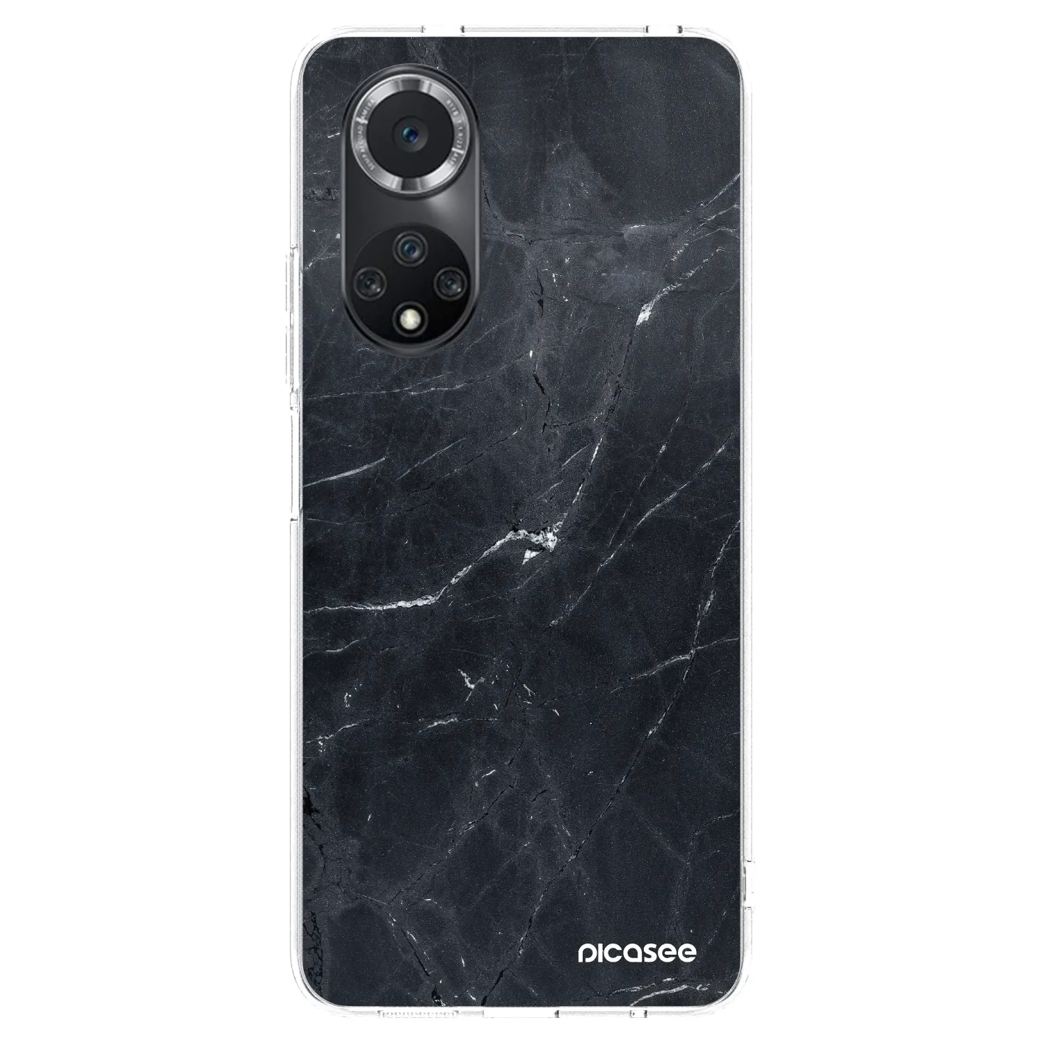 Picasee silikonski prozorni ovitek za Huawei Nova 9 SE - Black marble