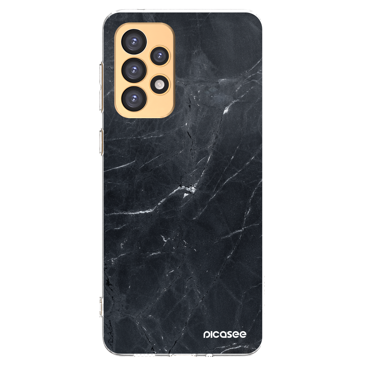 Picasee silikonski prozorni ovitek za Samsung Galaxy A33 5G A336 - Black marble