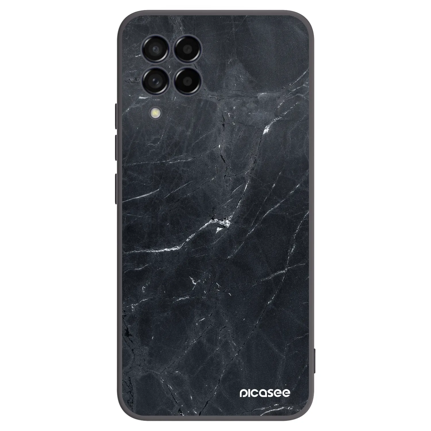 Picasee silikonski črni ovitek za Samsung Galaxy M53 5G - Black marble