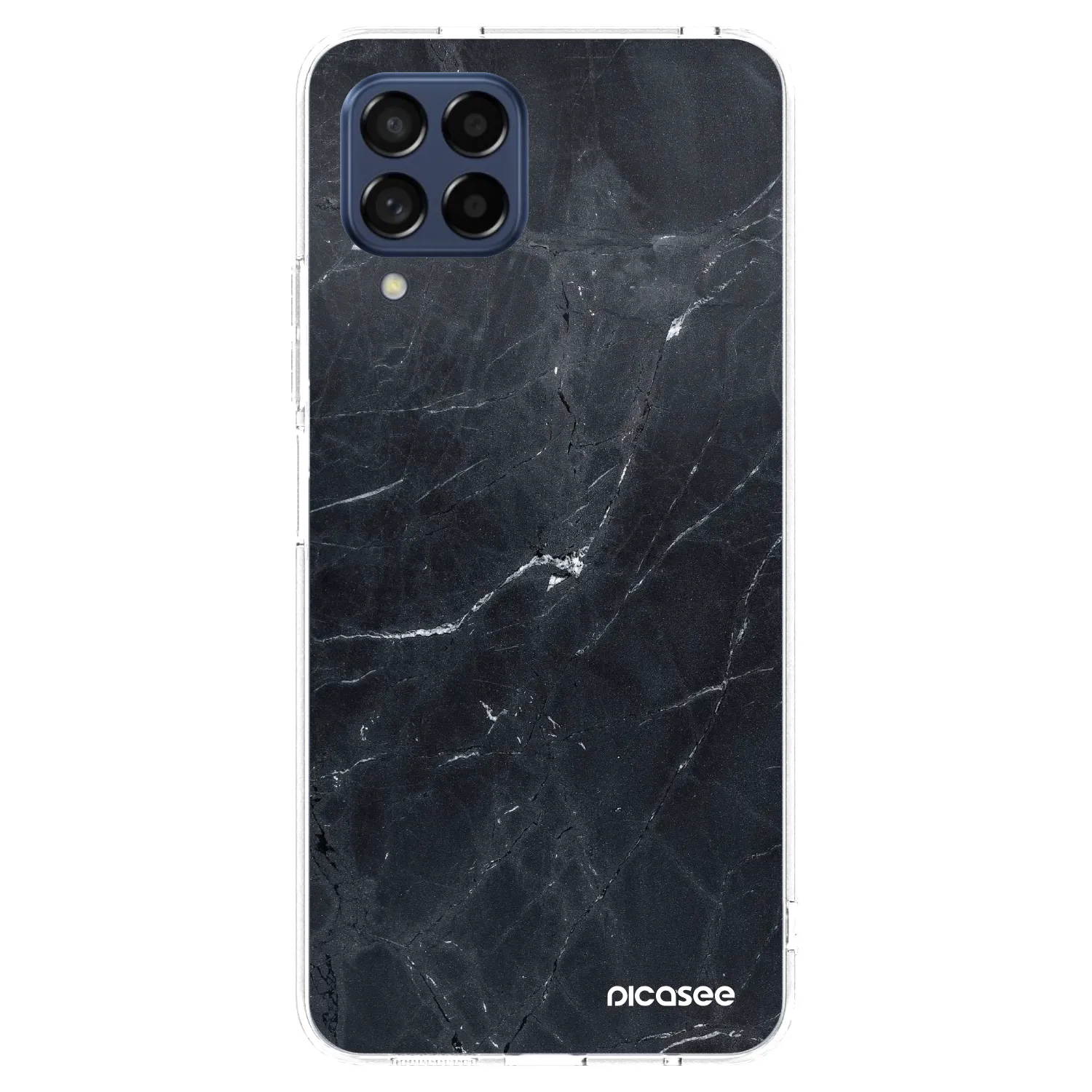 Picasee silikonski prozorni ovitek za Samsung Galaxy M53 5G - Black marble