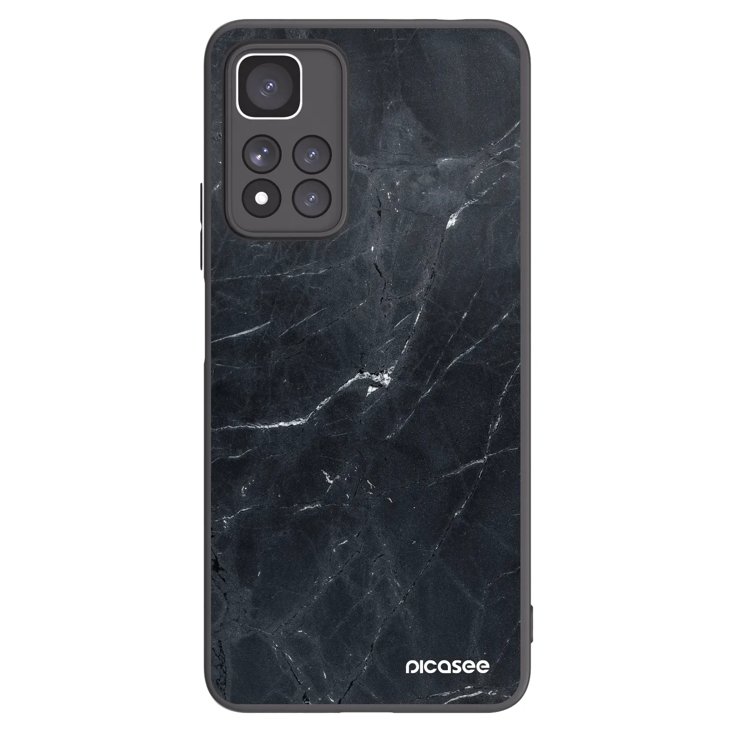 Picasee silikonski črni ovitek za Xiaomi Redmi Note 11 Pro+ 5G - Black marble