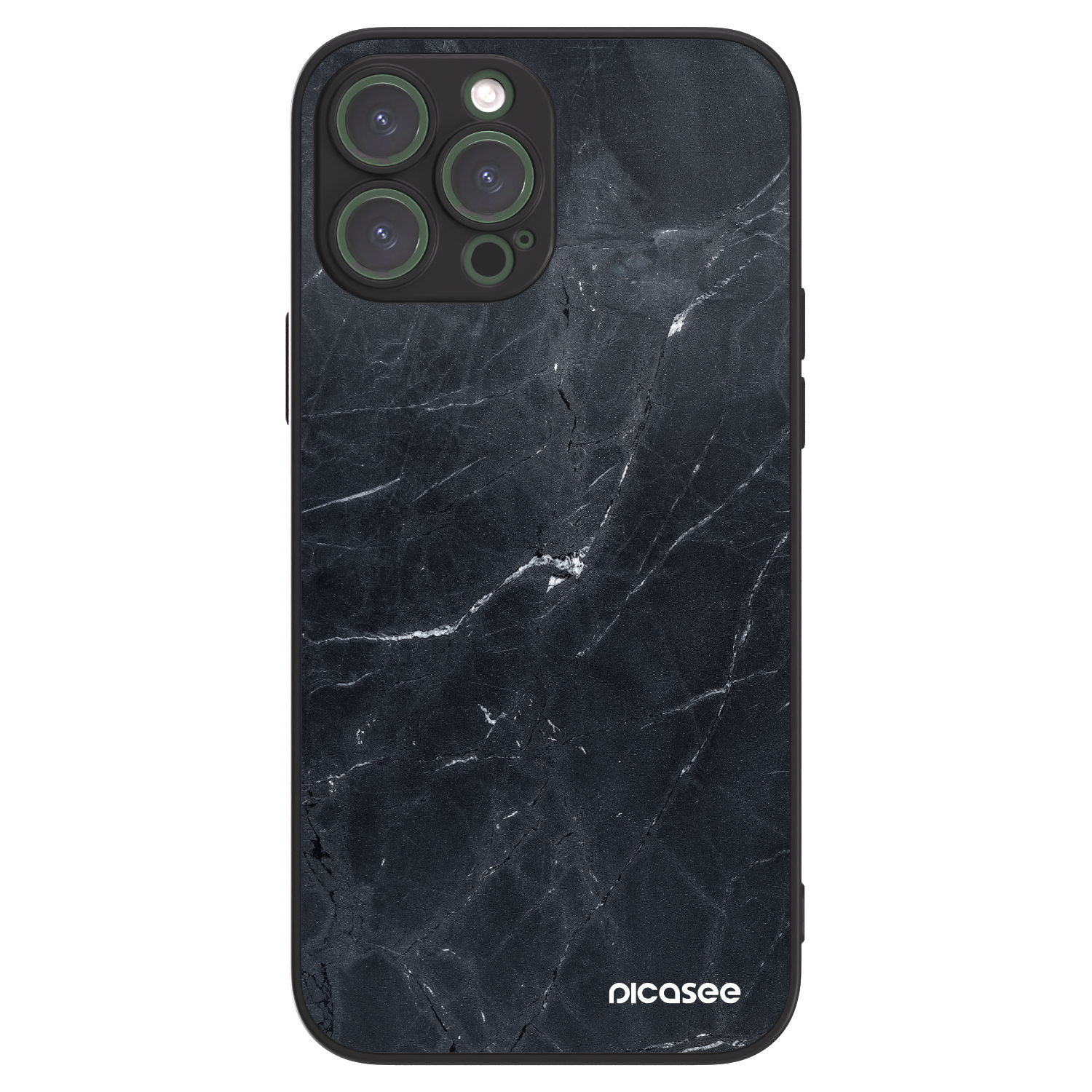 Picasee ULTIMATE CASE MagSafe za Apple iPhone 13 Pro Max - Black marble