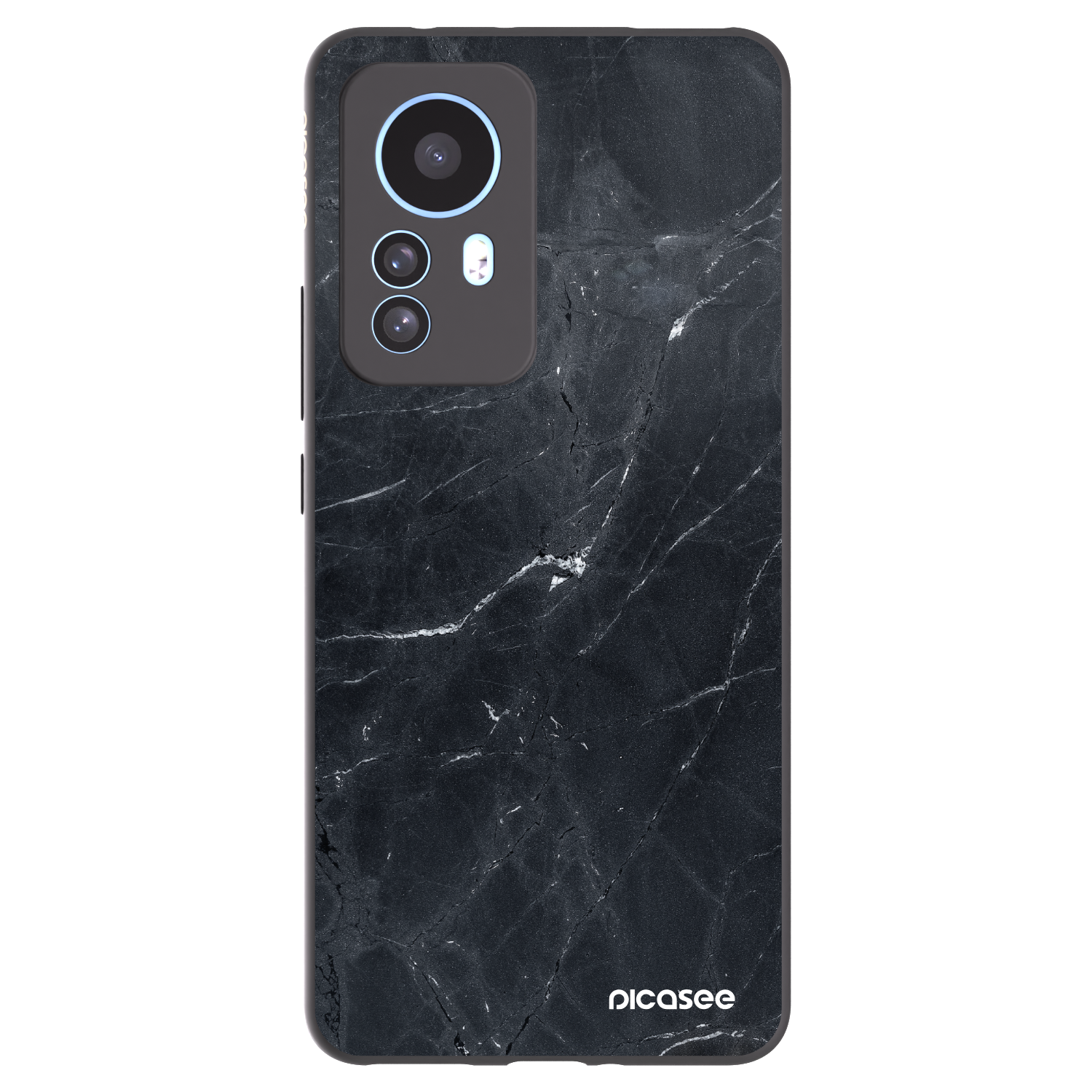 Picasee silikonski črni ovitek za Xiaomi 12T Pro - Black marble