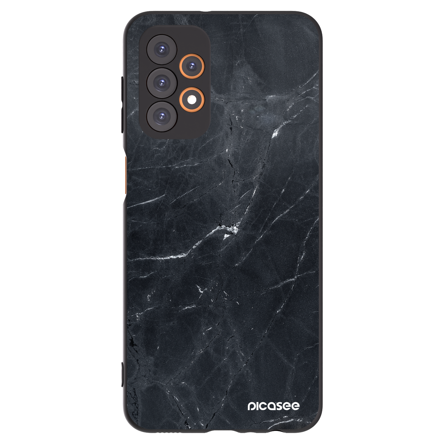 Picasee silikonski črni ovitek za Samsung Galaxy A23 A235F 4G - Black marble