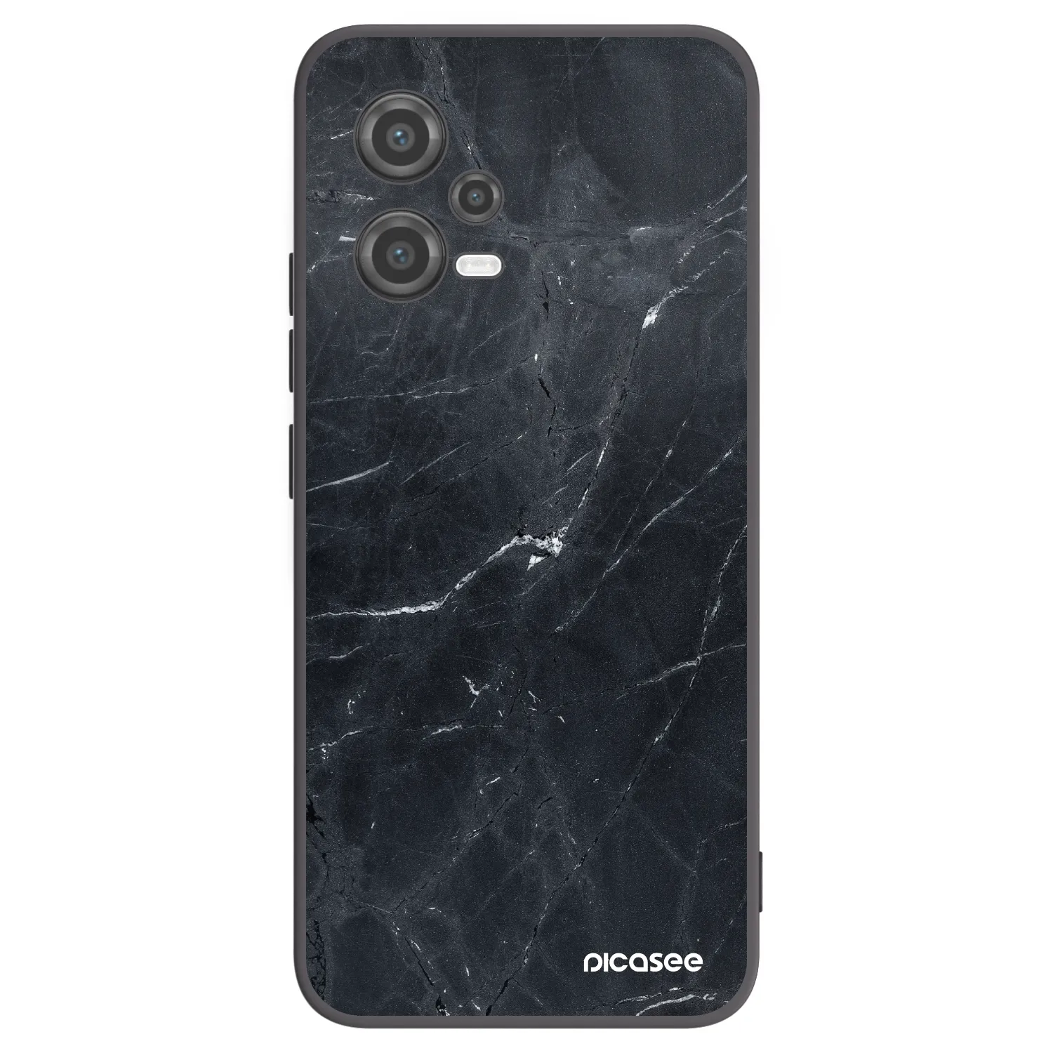 Picasee silikonski črni ovitek za Xiaomi Poco X5 - Black marble
