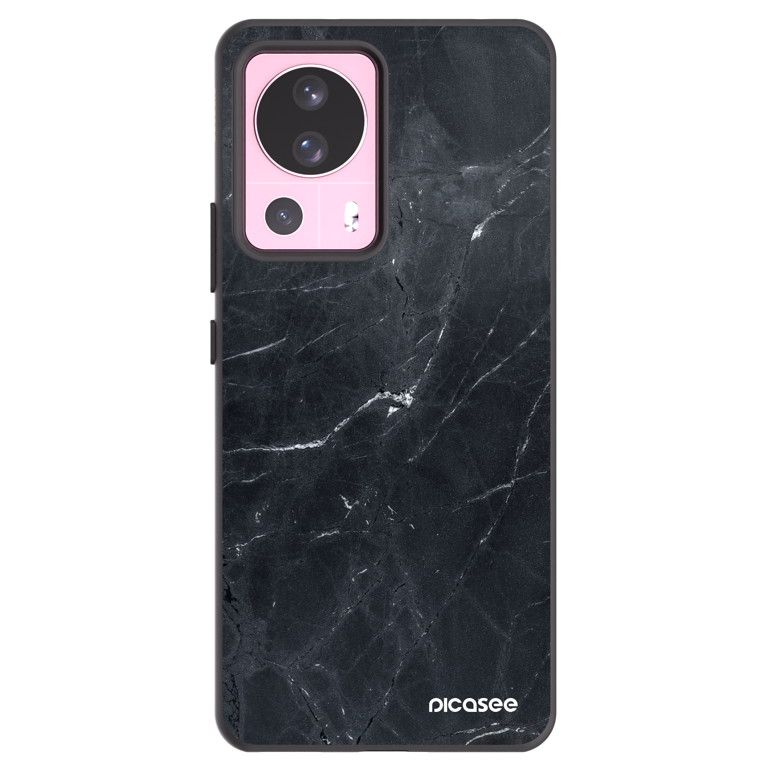 Picasee silikonski črni ovitek za Xiaomi 13 Lite - Black marble