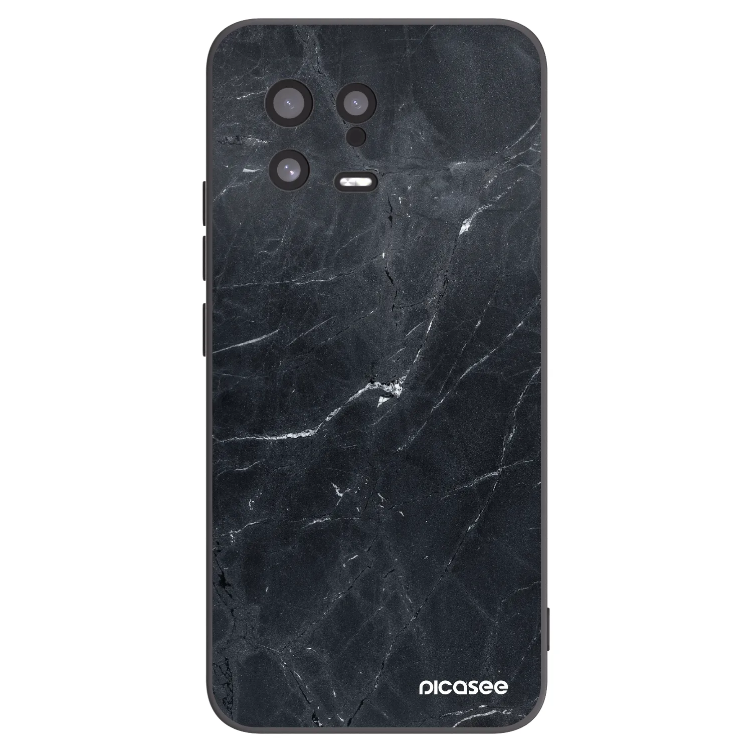 Picasee silikonski črni ovitek za Xiaomi 13 - Black marble