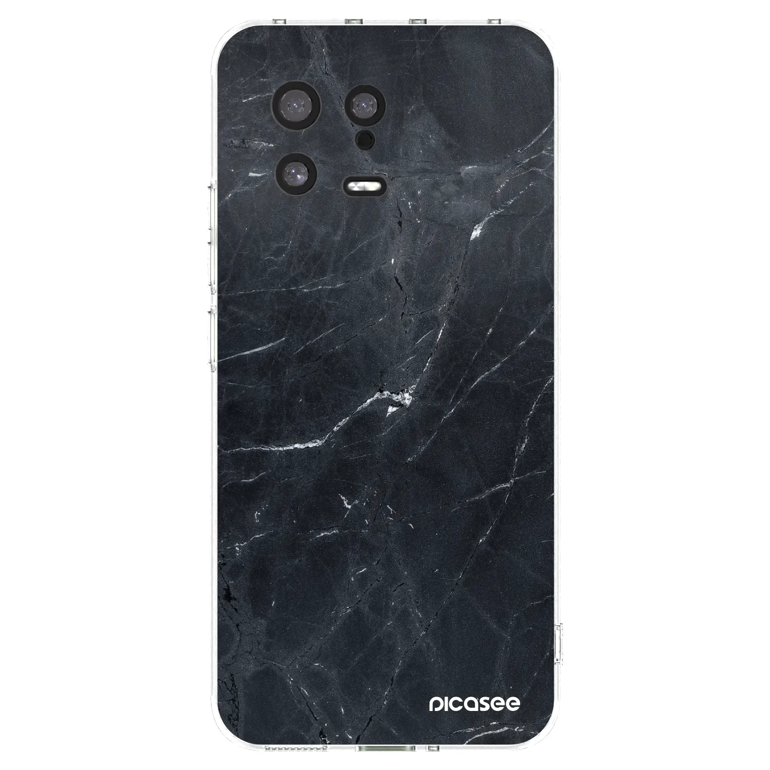 Picasee silikonski prozorni ovitek za Xiaomi 13 - Black marble
