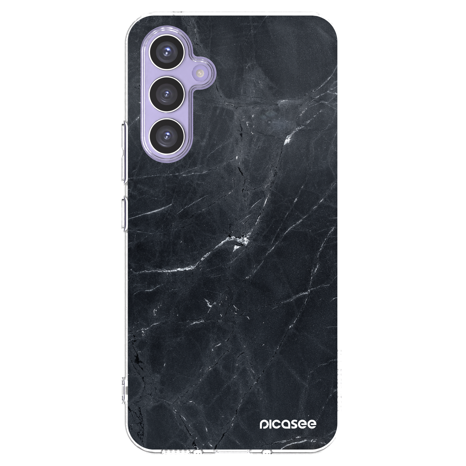 Picasee silikonski prozorni ovitek za Samsung Galaxy A54 5G A546B - Black marble