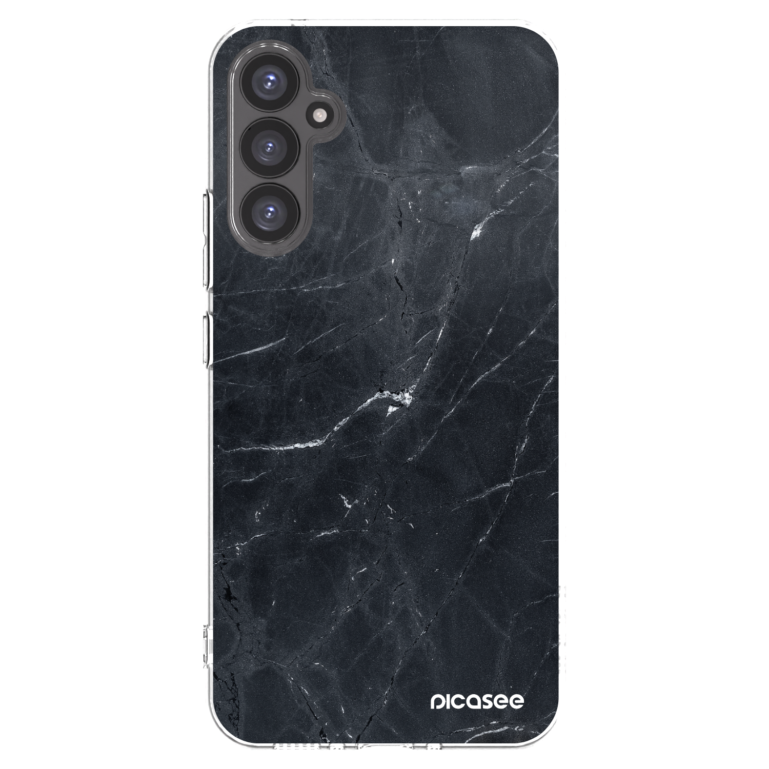 Picasee silikonski prozorni ovitek za Samsung Galaxy A34 5G A346B - Black marble