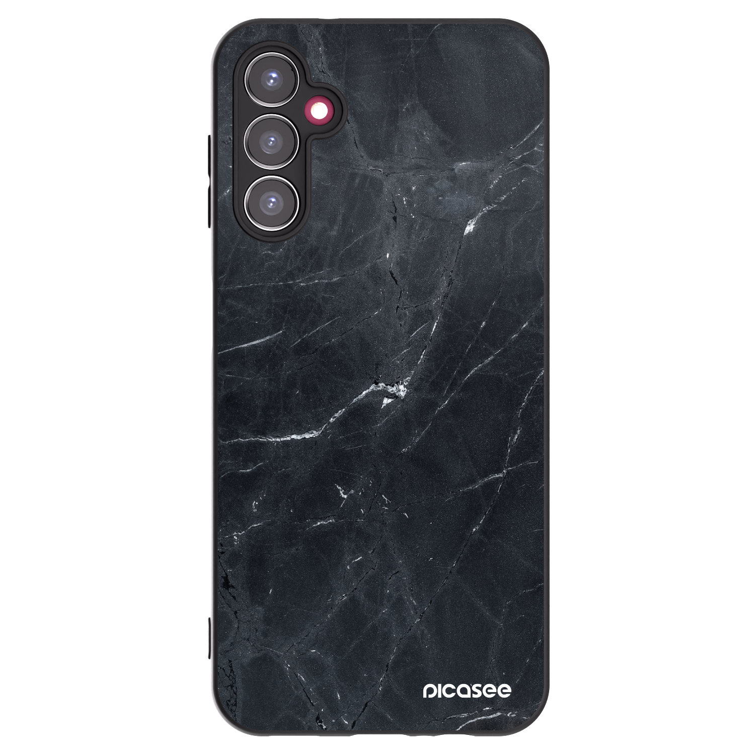 Picasee silikonski črni ovitek za Samsung Galaxy A14 4G A145R - Black marble