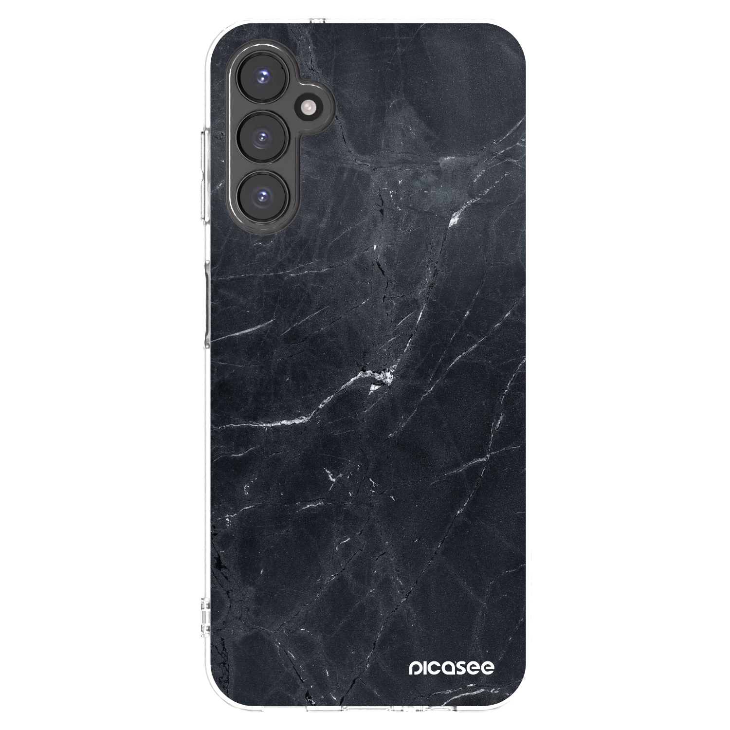Picasee silikonski prozorni ovitek za Samsung Galaxy A14 4G A145R - Black marble