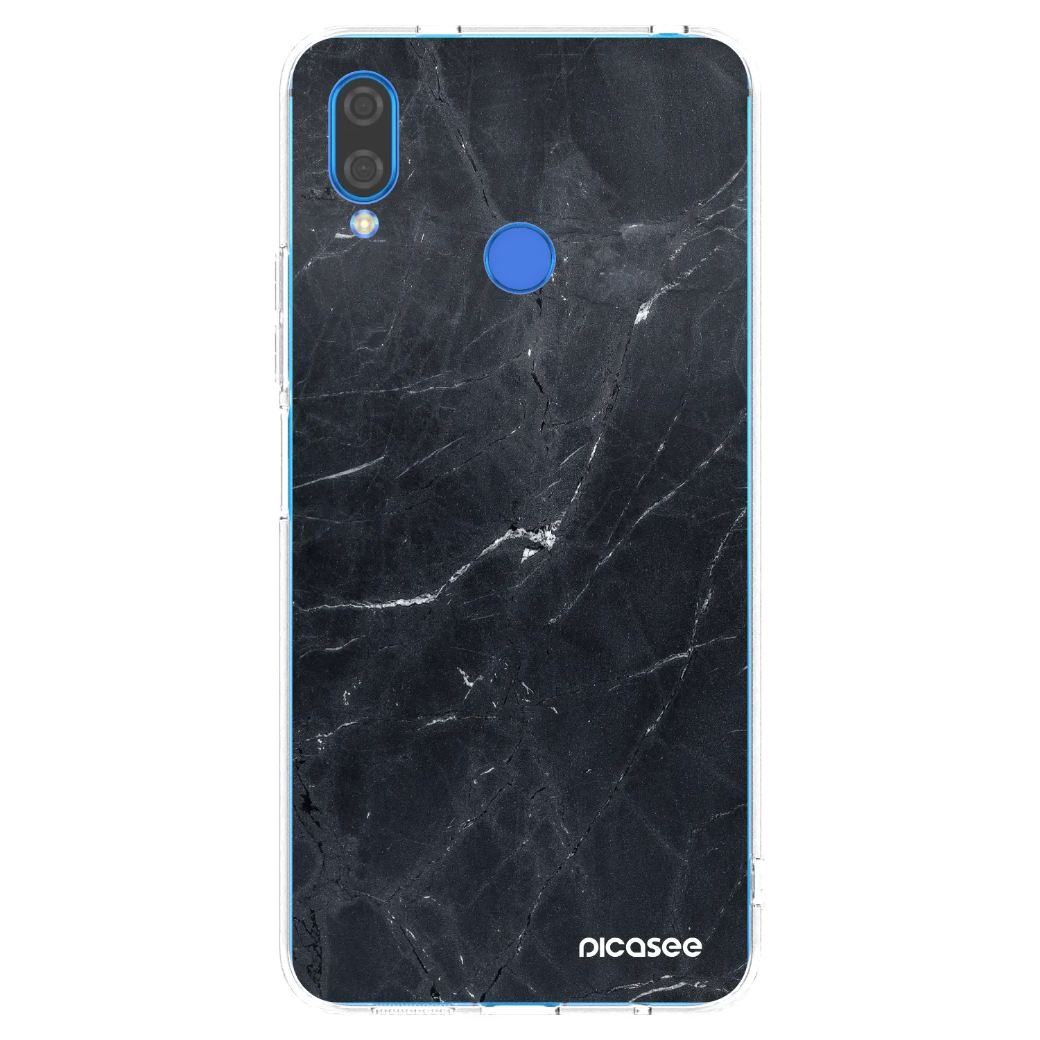 Picasee silikonski prozorni ovitek za Huawei Nova 3 - Black marble