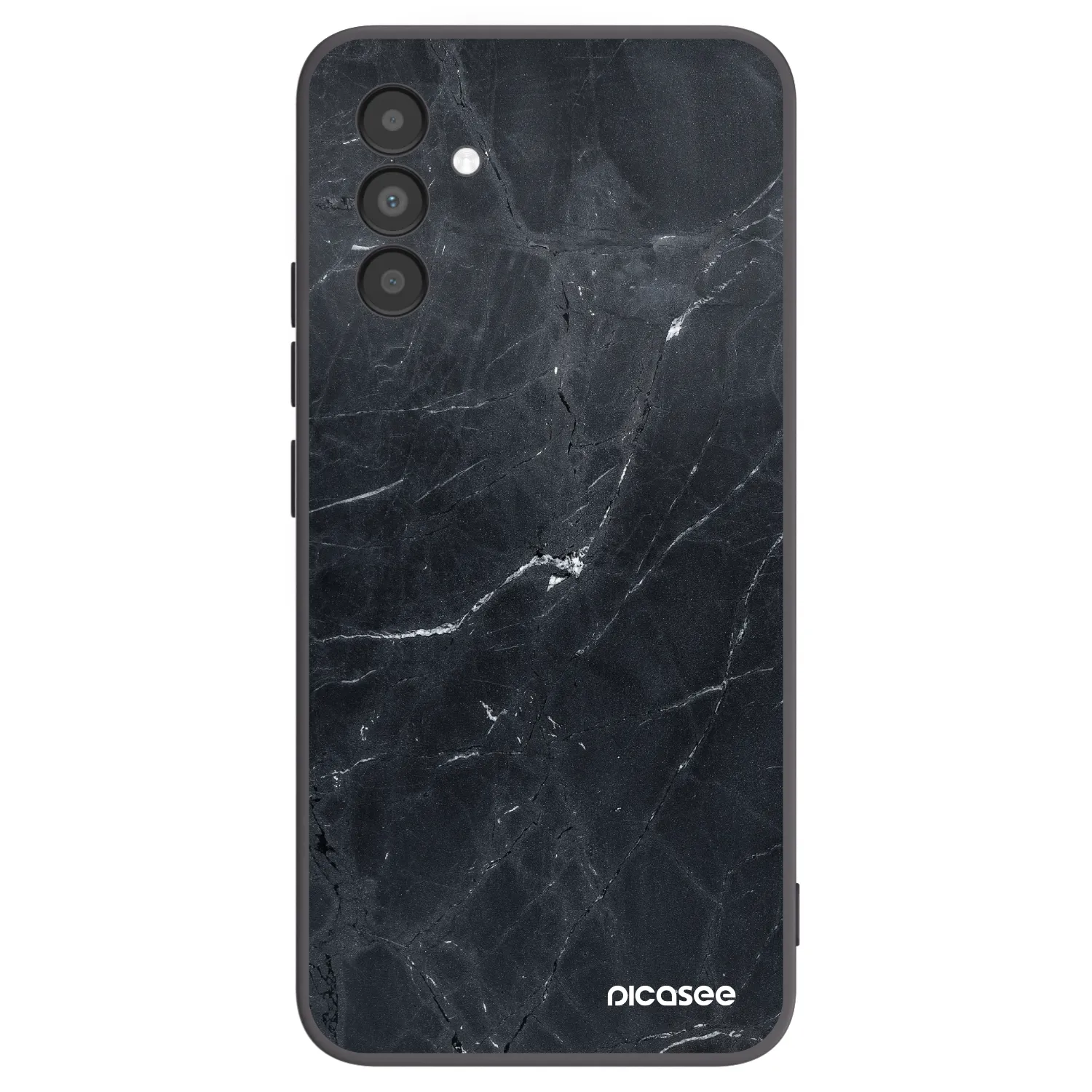 Picasee silikonski črni ovitek za Samsung Galaxy A04s A047F - Black marble