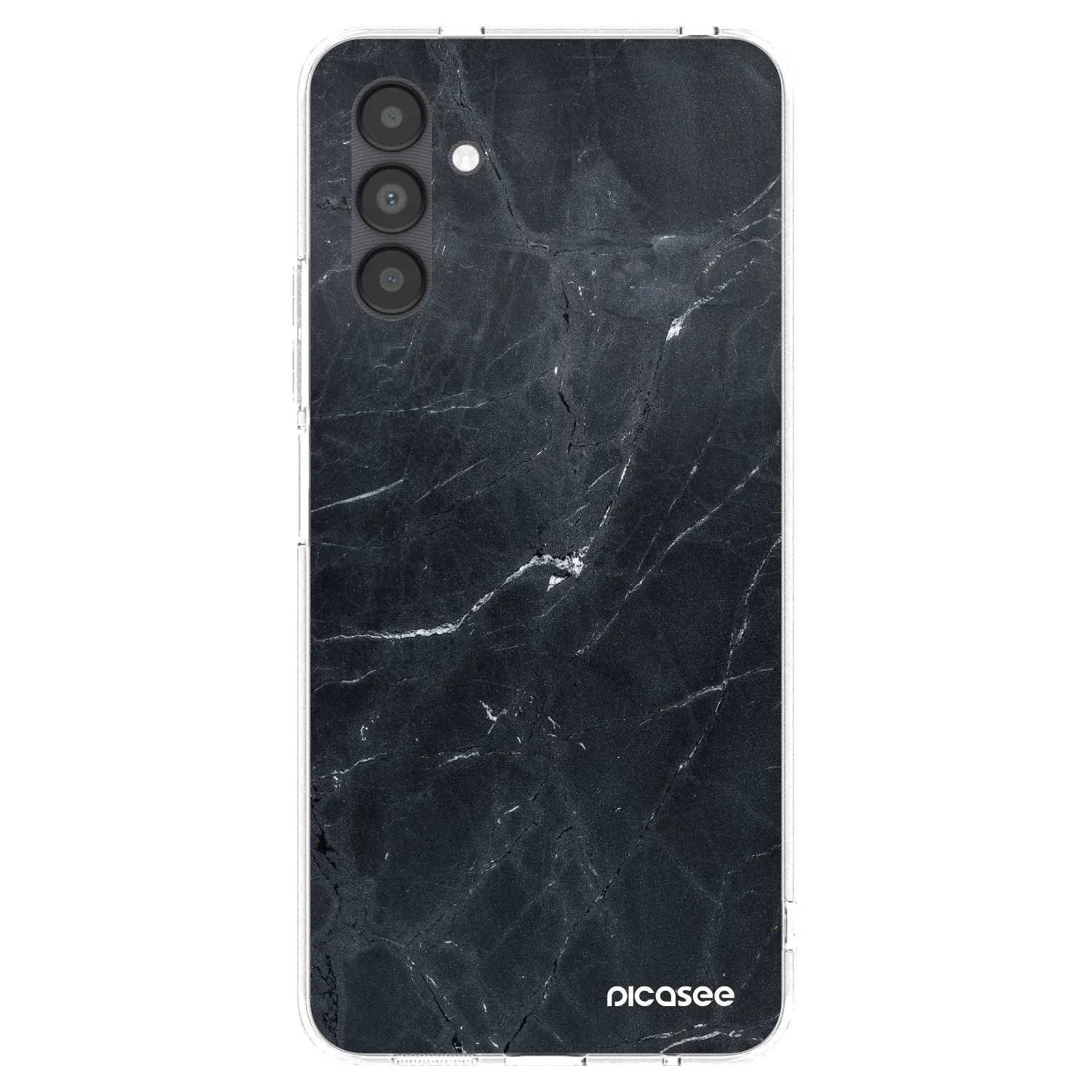 Picasee silikonski prozorni ovitek za Samsung Galaxy A04s A047F - Black marble
