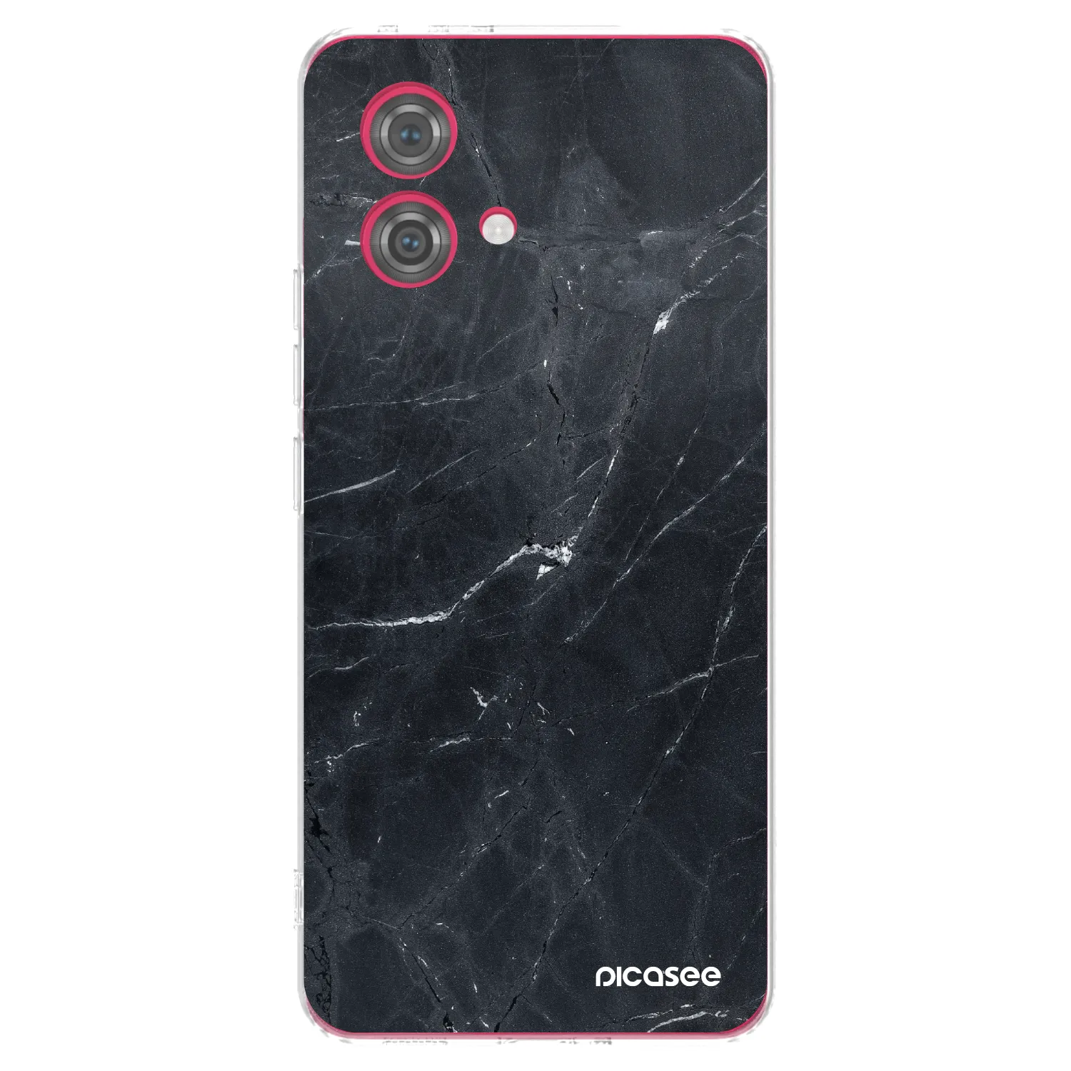 Picasee silikonski prozorni ovitek za Motorola Moto G84 5G - Black marble