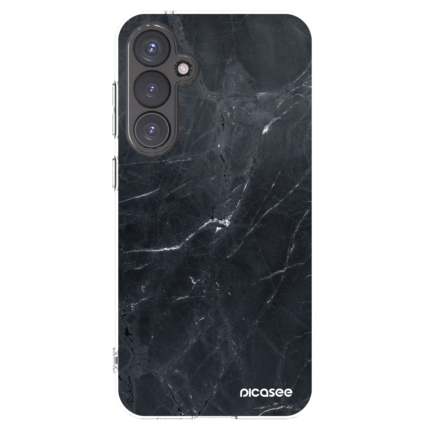 Picasee silikonski prozorni ovitek za Samsung Galaxy S23 FE S711B - Black marble