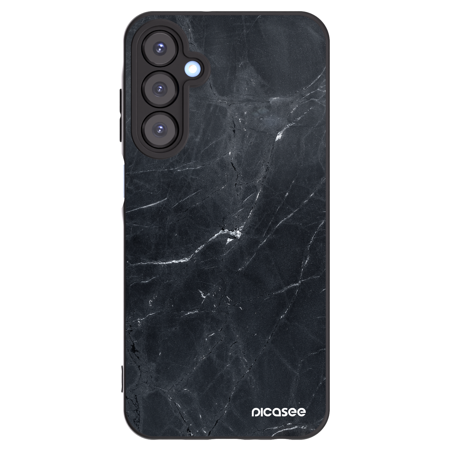 Picasee silikonski črni ovitek za Samsung Galaxy A25 A256B 5G - Black marble