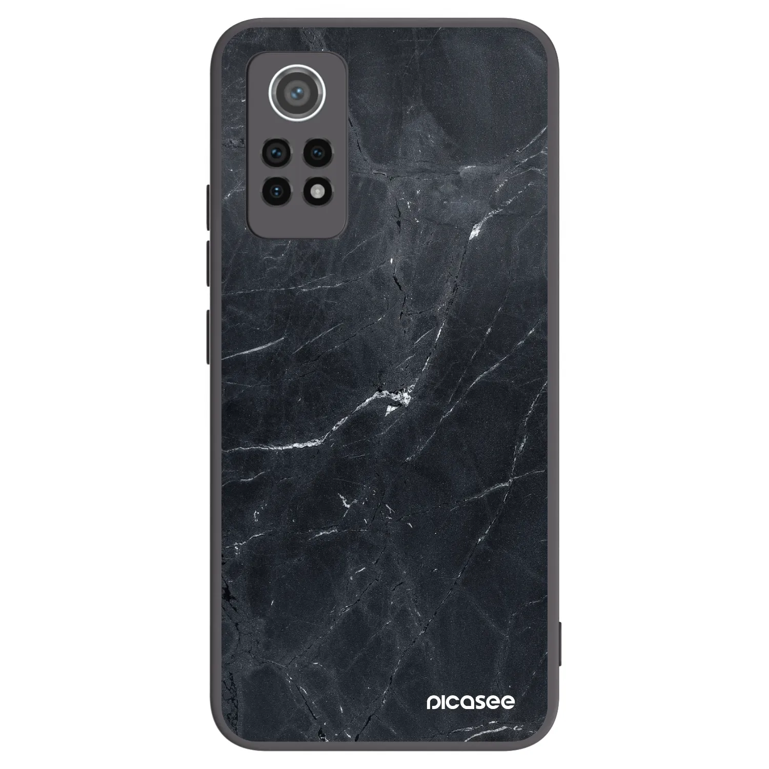 Picasee silikonski črni ovitek za Xiaomi Redmi Note 12 Pro 4G - Black marble