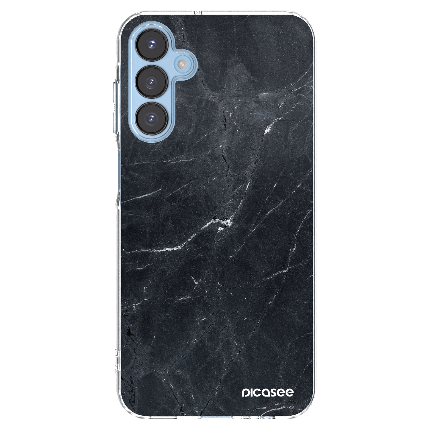 Picasee silikonski prozorni ovitek za Samsung Galaxy A15 A156B 5G - Black marble