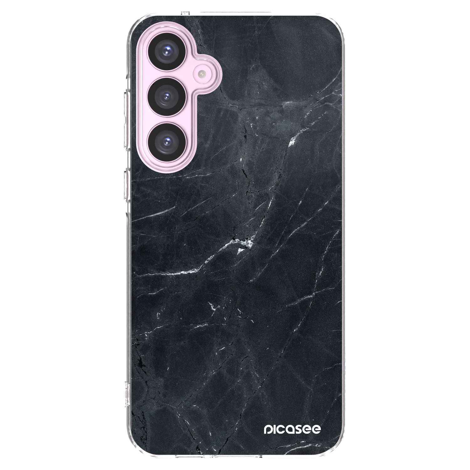 Picasee silikonski prozorni ovitek za Samsung Galaxy A55 5G A556B - Black marble