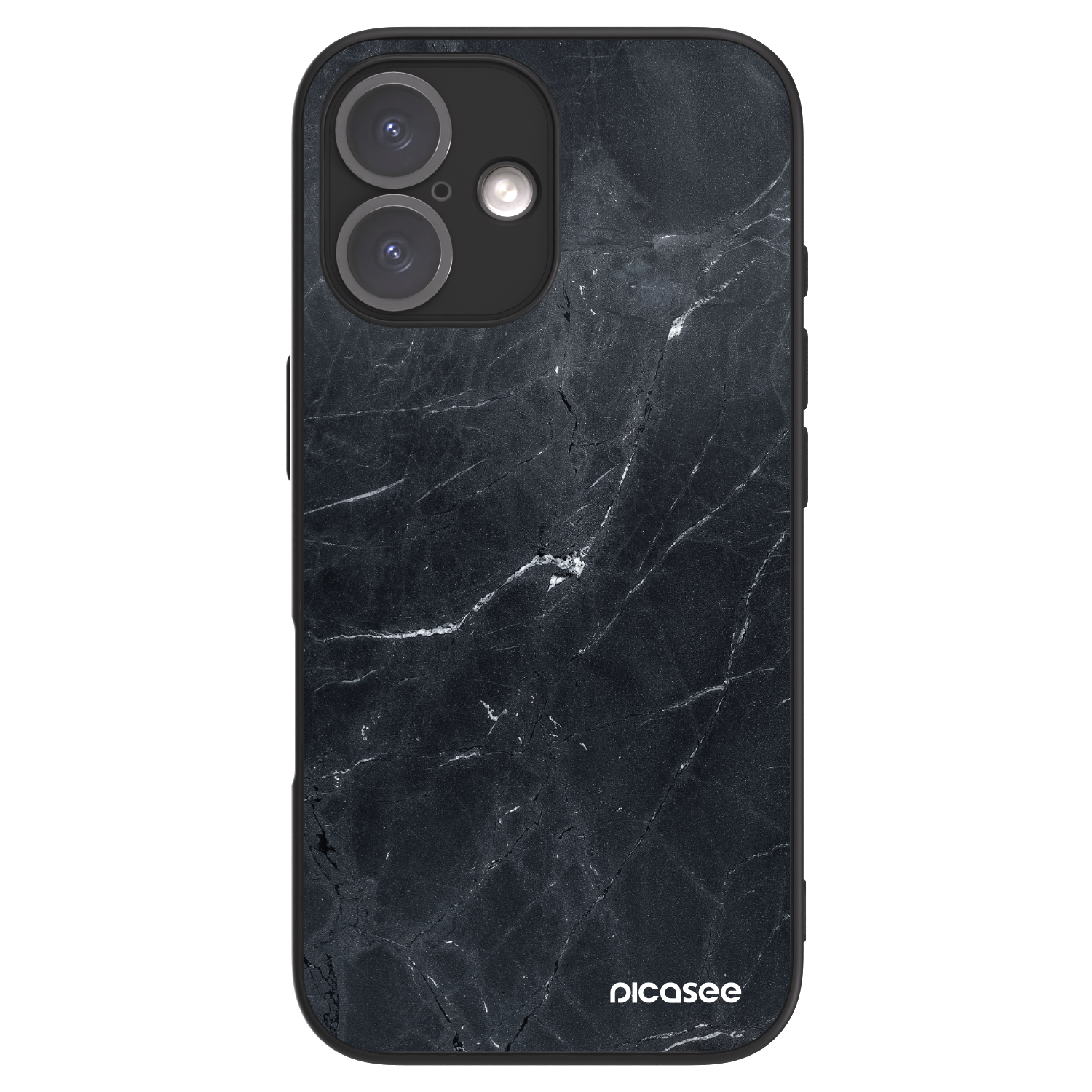 Picasee ULTIMATE CASE za Apple iPhone 16 - Black marble