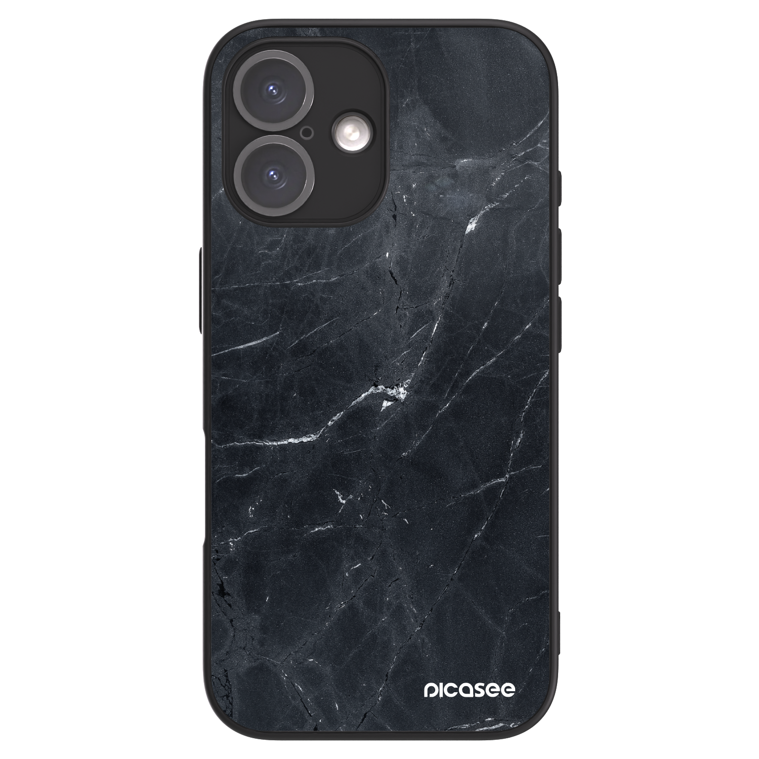 Picasee ULTIMATE CASE MagSafe za Apple iPhone 16 - Black marble