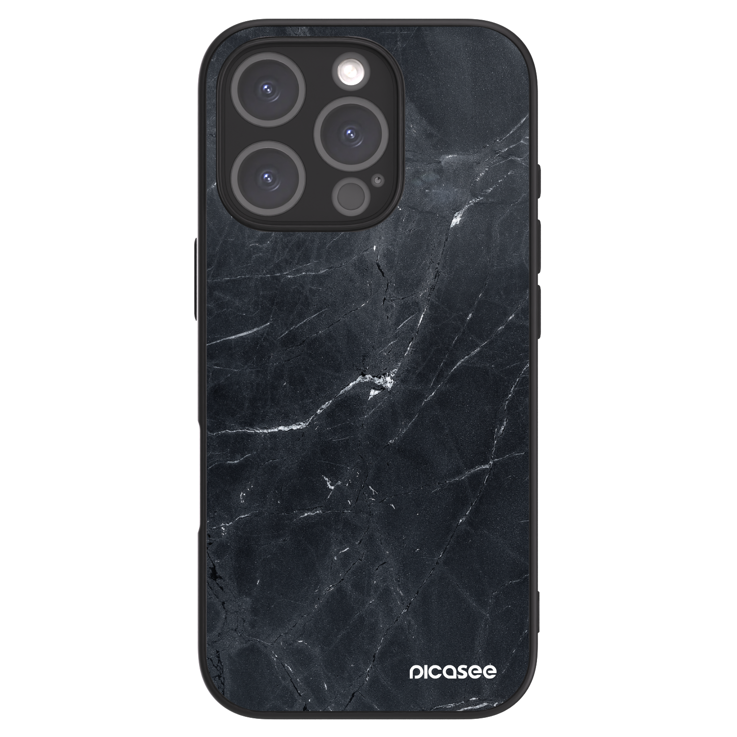 Picasee ULTIMATE CASE MagSafe za Apple iPhone 16 Pro - Black marble