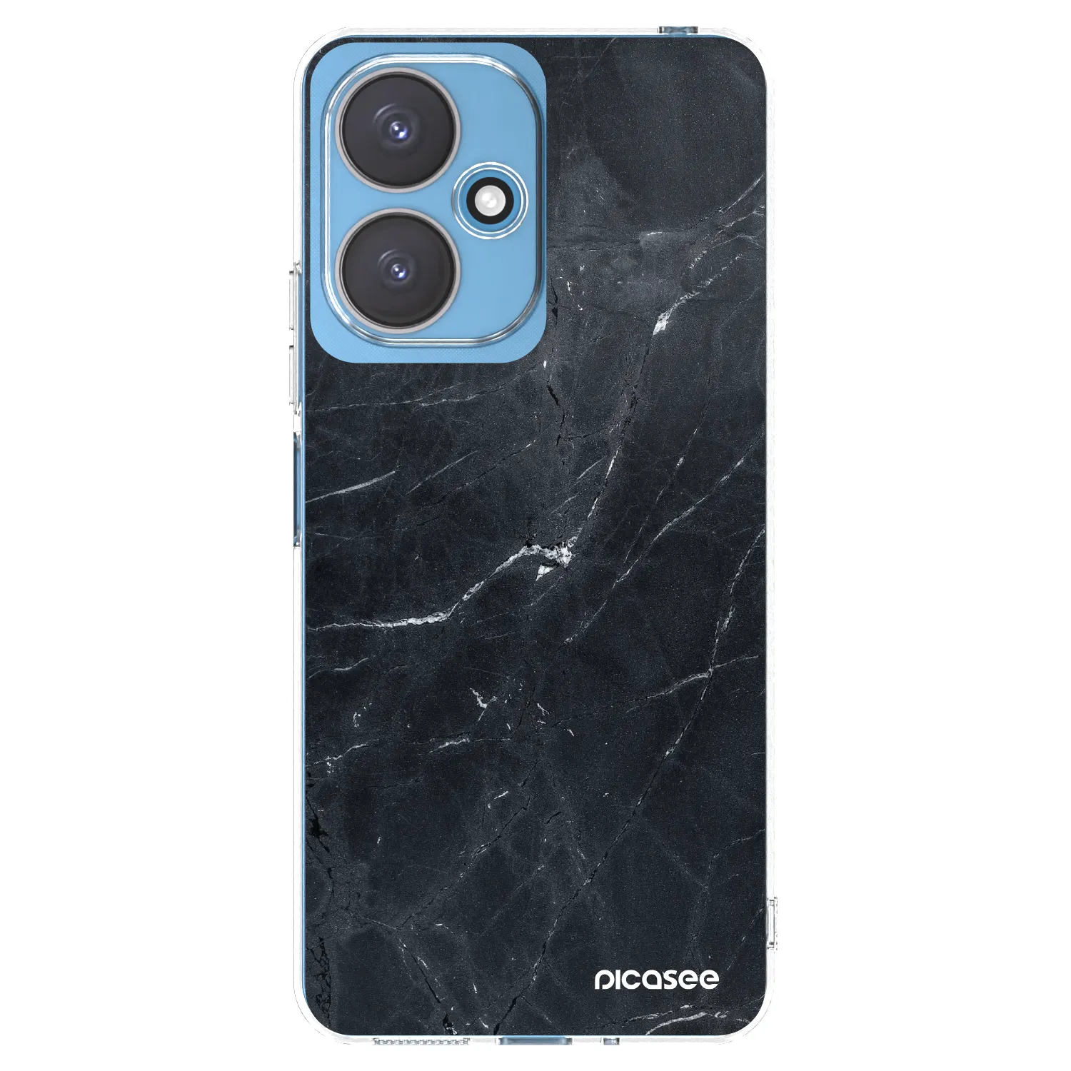 Picasee silikonski prozorni ovitek za Xiaomi Redmi 13C 5G - Black marble