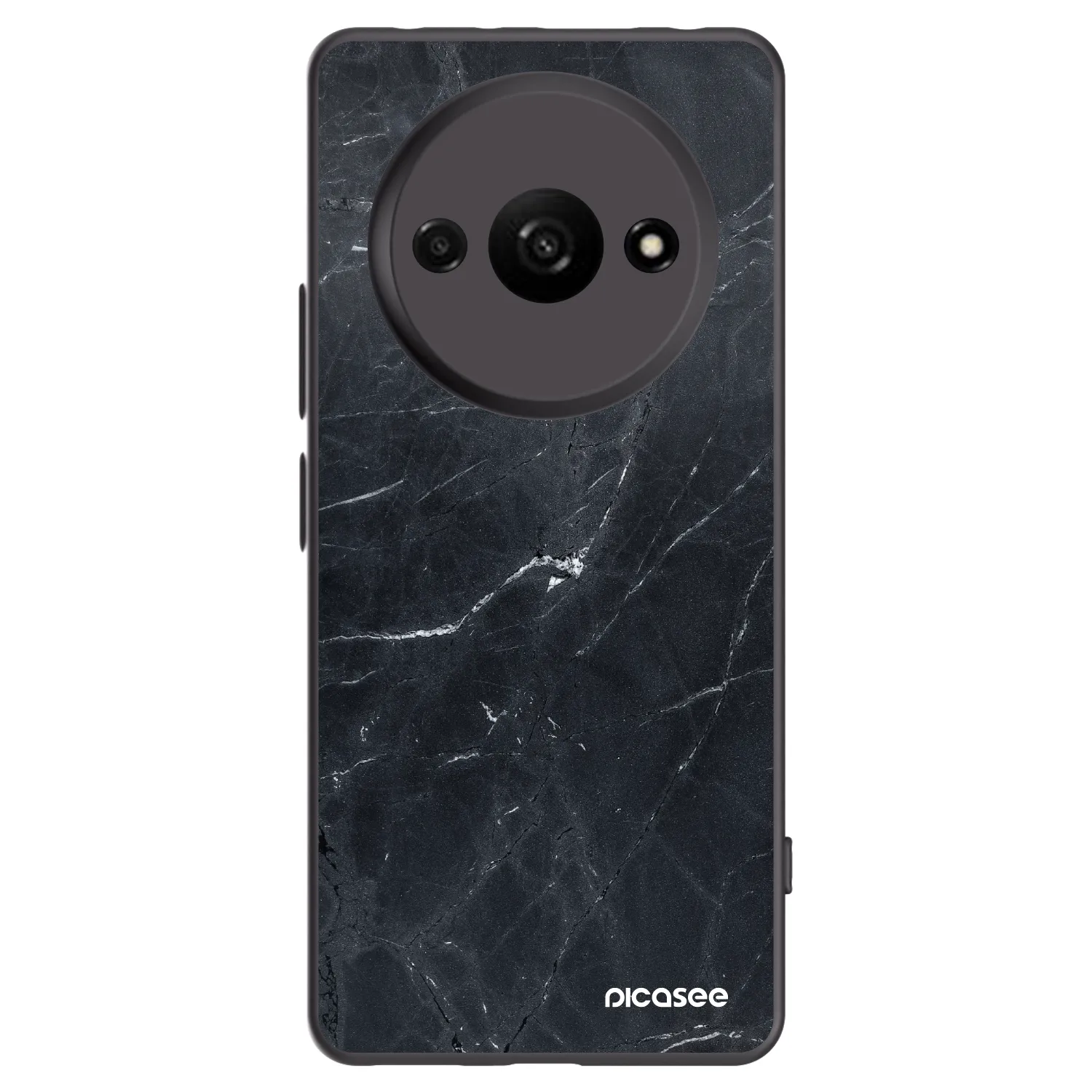 Picasee silikonski črni ovitek za Xiaomi Redmi A3 - Black marble