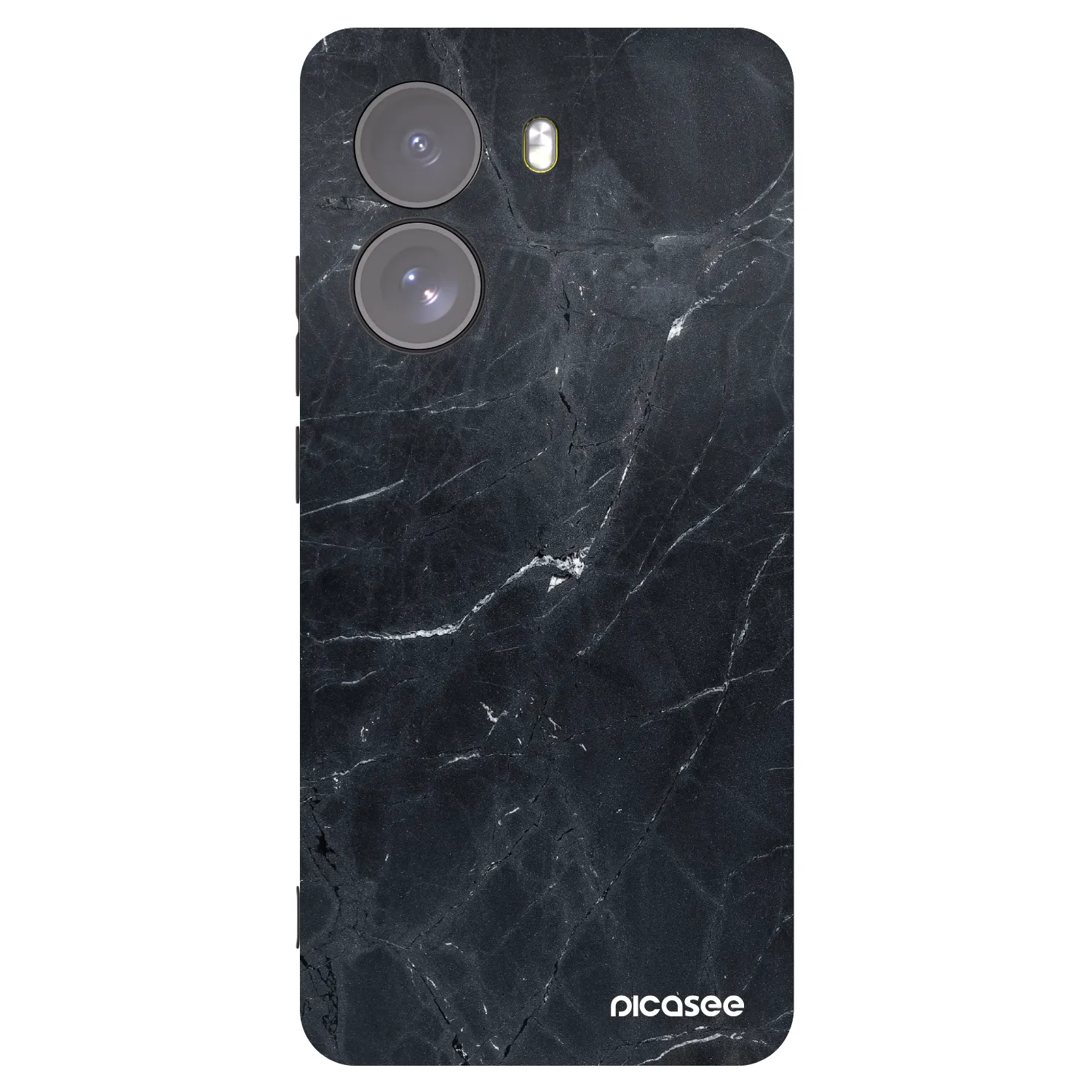 Picasee silikonski črni ovitek za Xiaomi Poco X7 - Black marble
