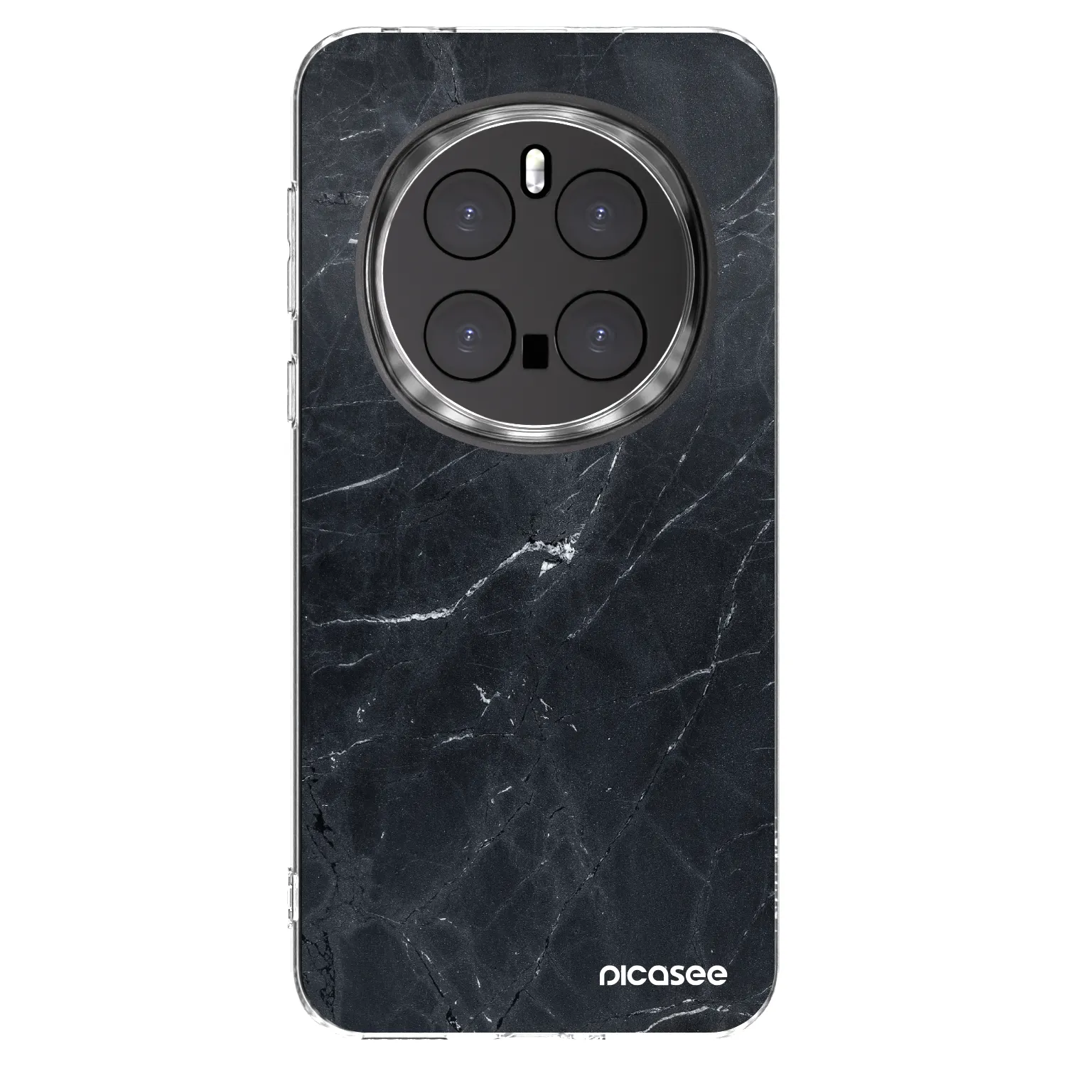 Picasee silikonski prozorni ovitek za Honor Magic7 Pro 5G - Black marble