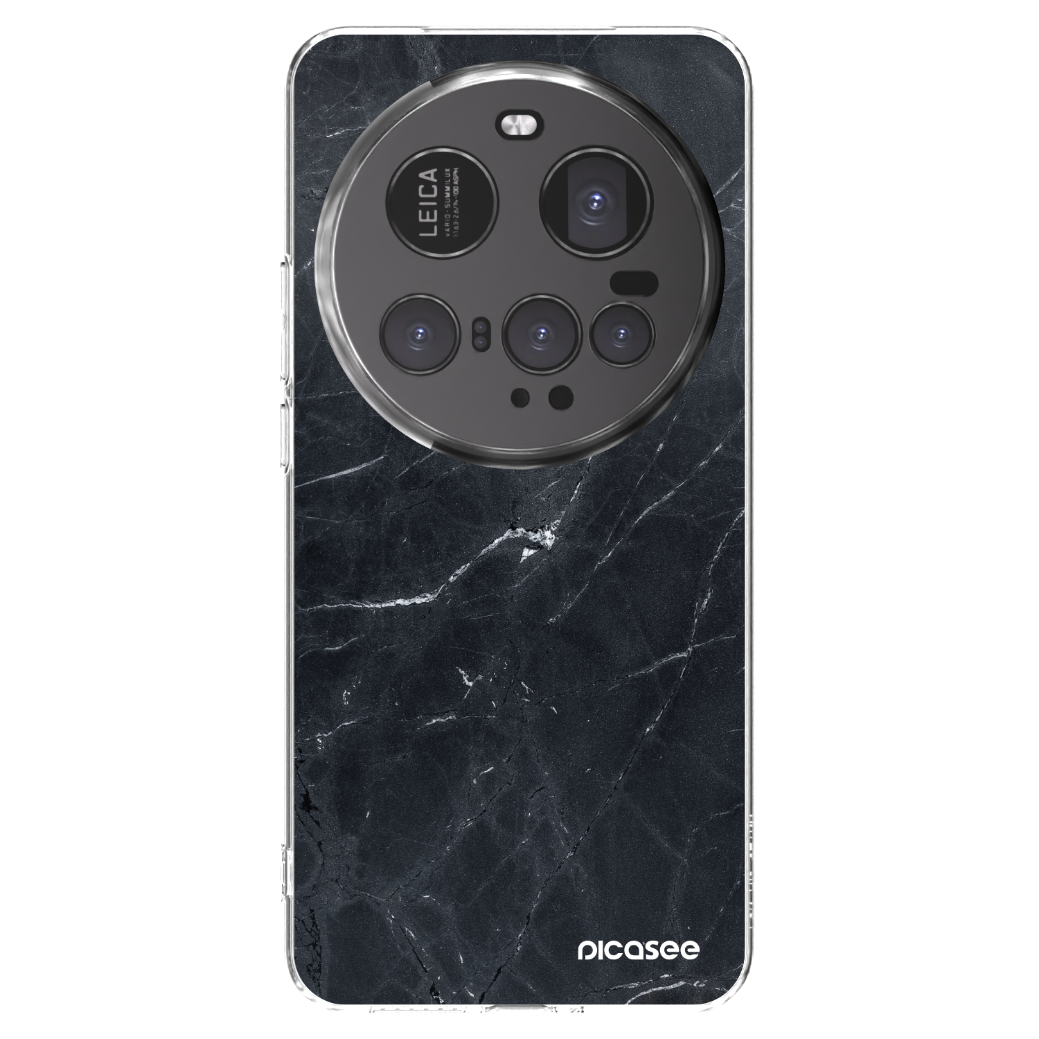 Picasee silikonski prozorni ovitek za Xiaomi 15 Ultra - Black marble