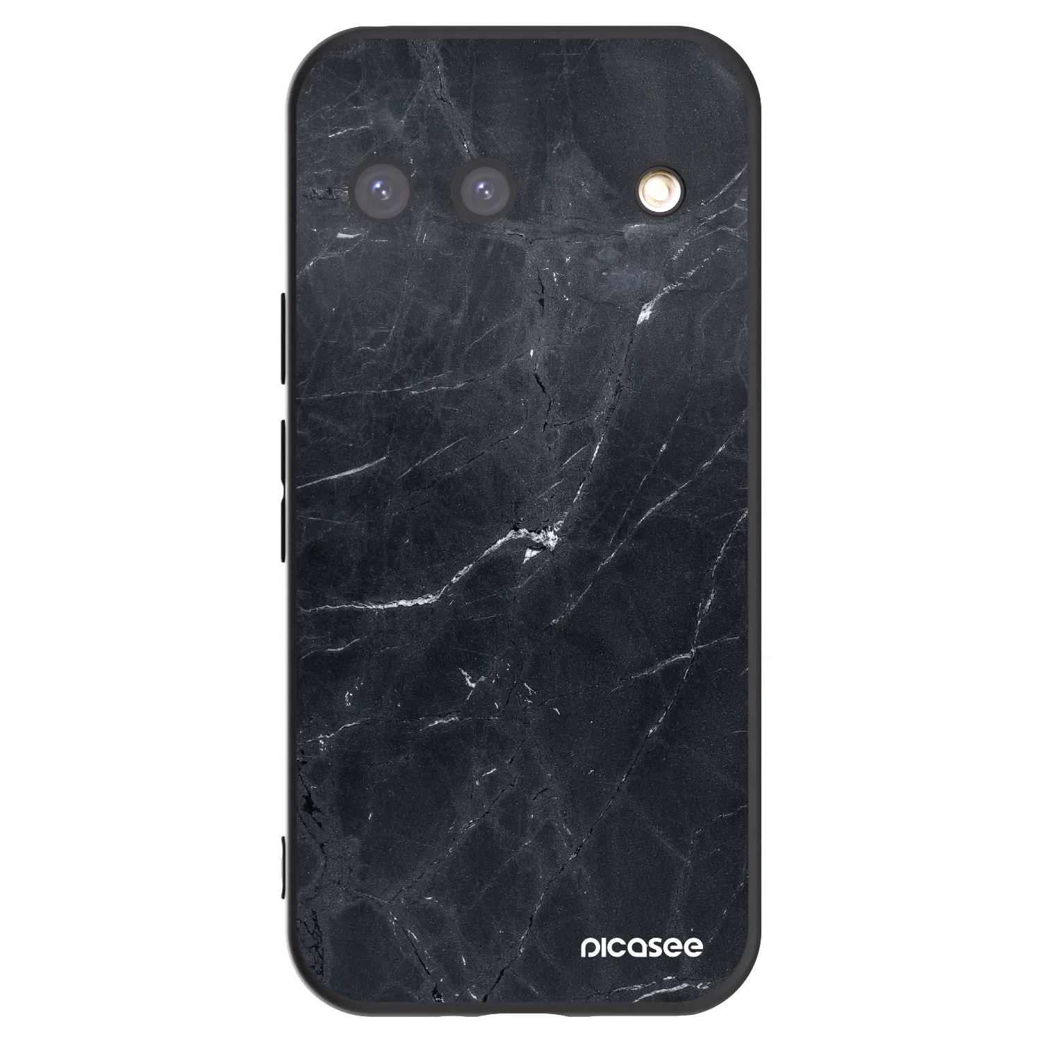 Picasee silikonski črni ovitek za Google Pixel 9 - Black marble