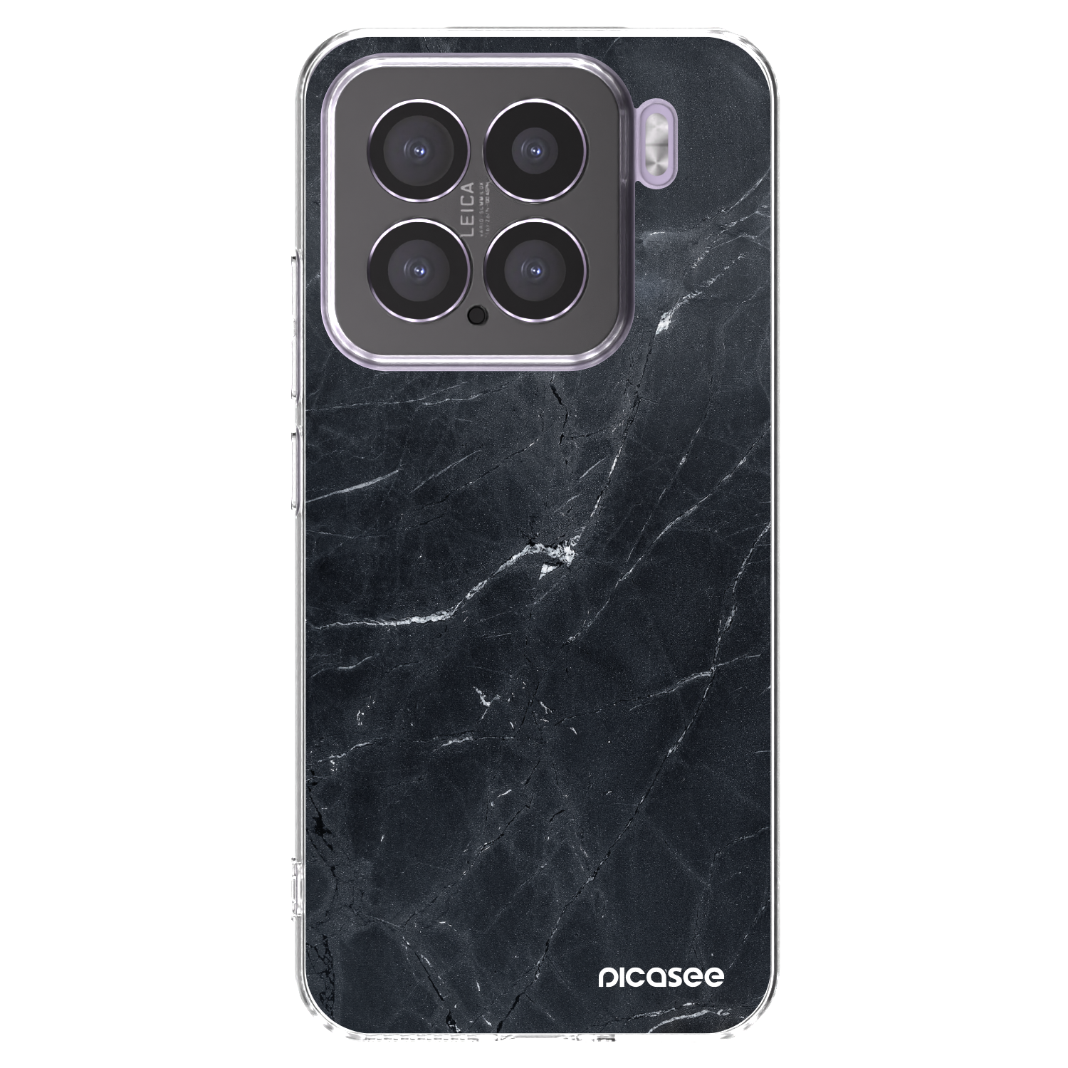 Picasee silikonski prozorni ovitek za Xiaomi 15 - Black marble