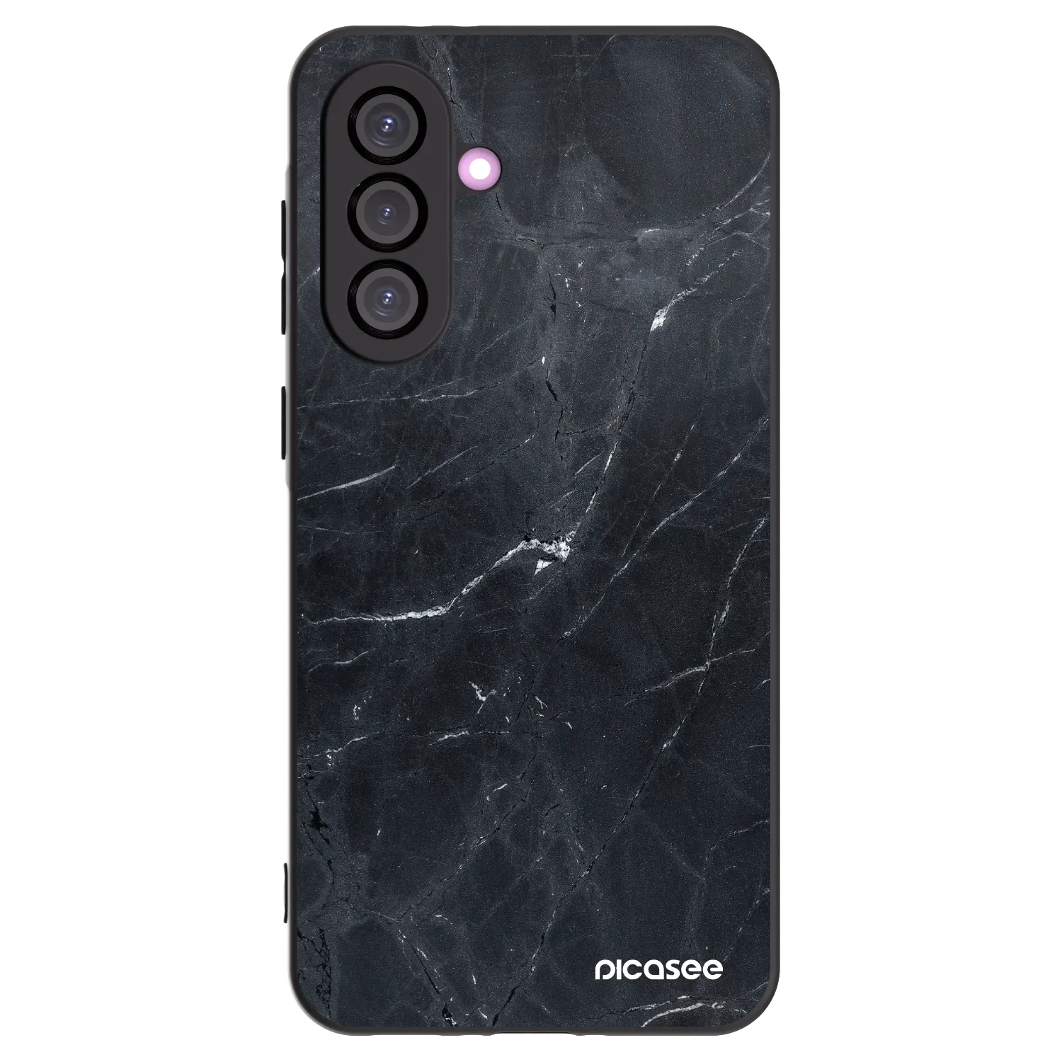 Picasee silikonski črni ovitek za Samsung Galaxy A56 5G A566B - Black marble