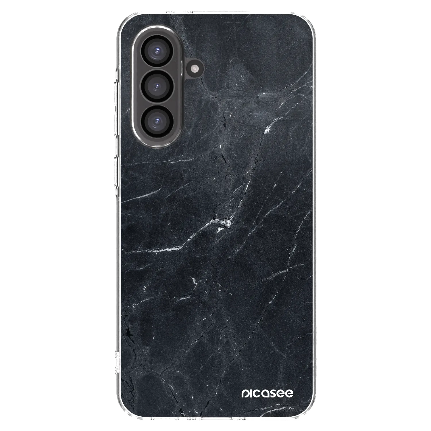 Picasee silikonski prozorni ovitek za Samsung Galaxy A56 5G A566B - Black marble