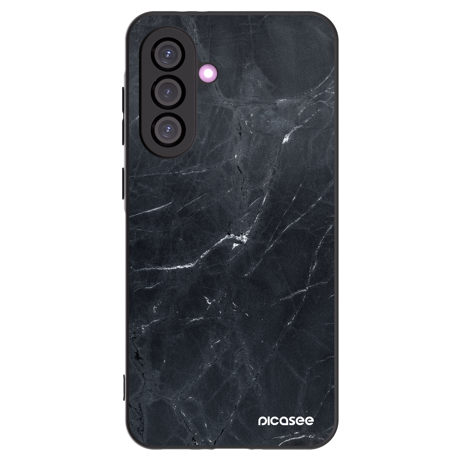 Picasee silikonski črni ovitek za Samsung Galaxy A36 5G - Black marble